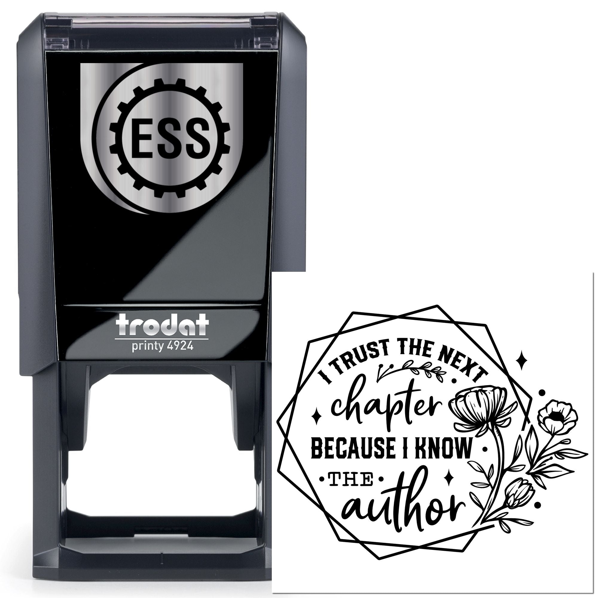 Self-Inking Author Quote Handcraft Stamp