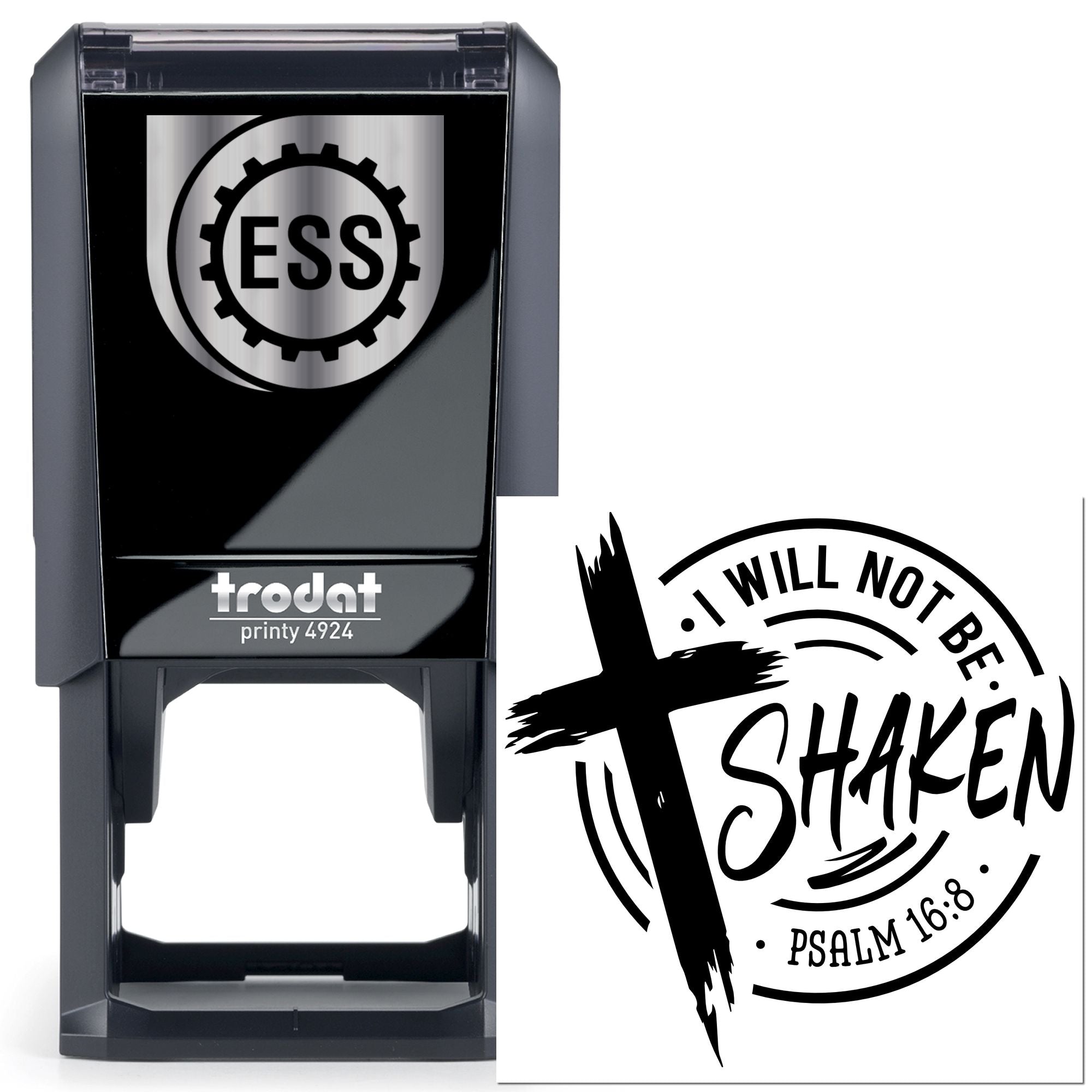 Self-Inking Shaken Faith Paper Craft Stamp