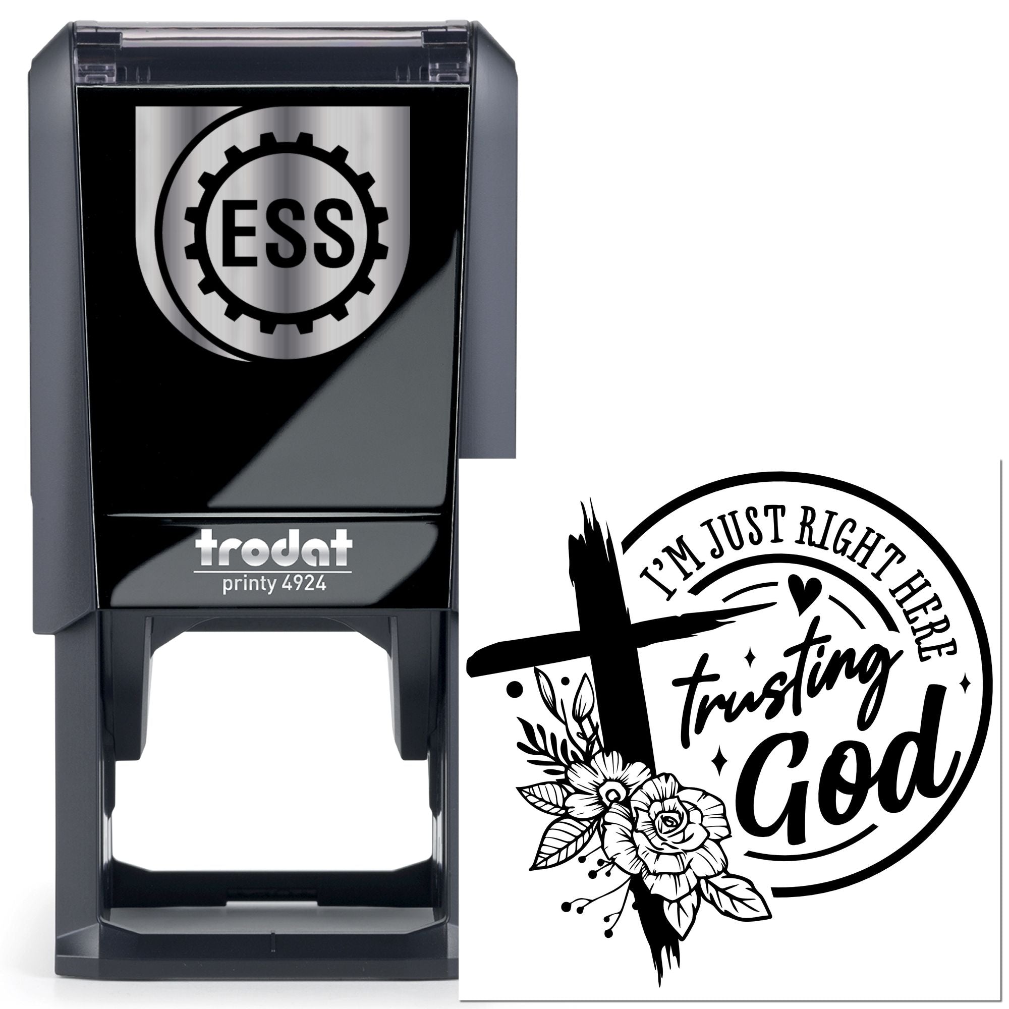 Self-Inking Trusting God Journaling Stamp
