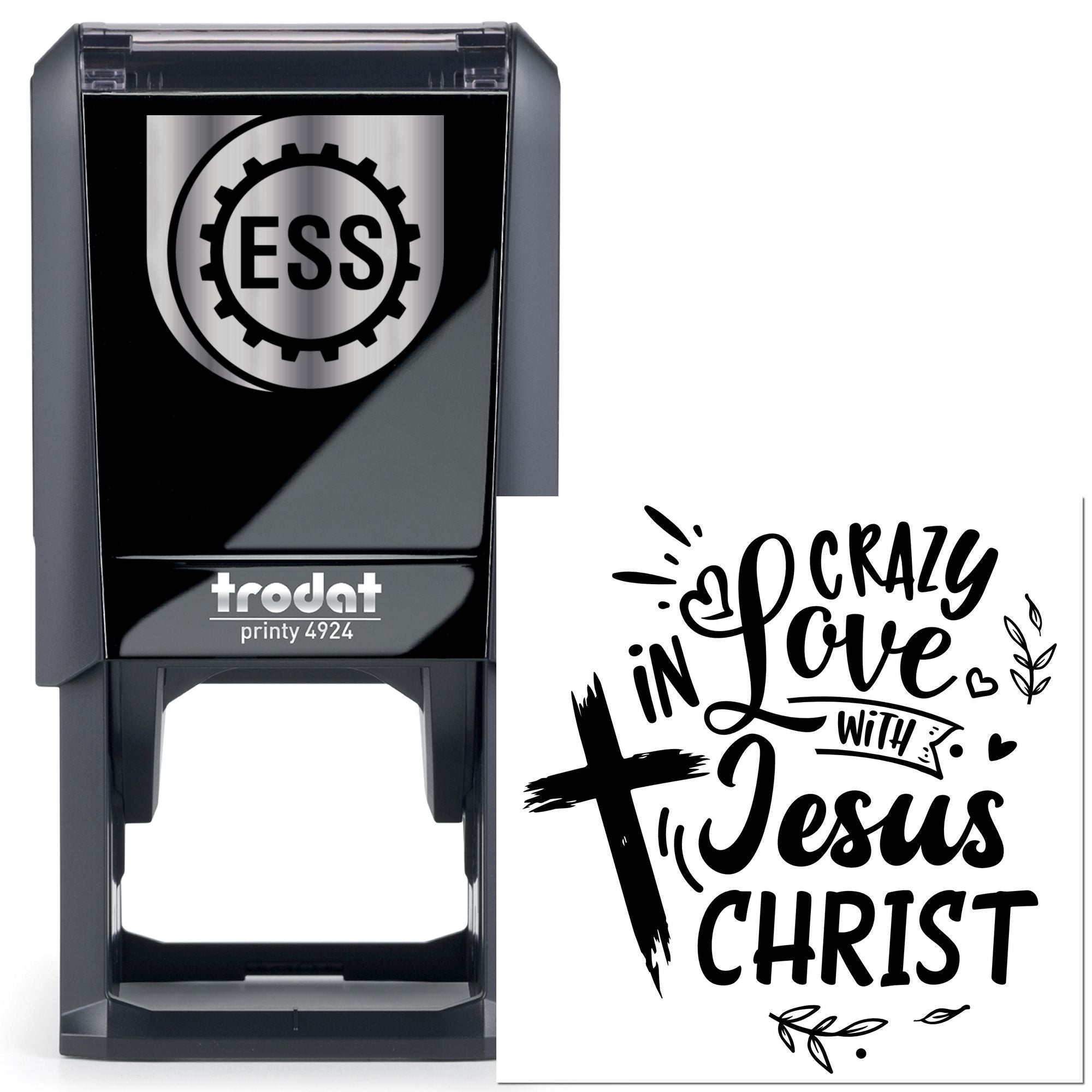Self-Inking Crazy Love Tag Stamp