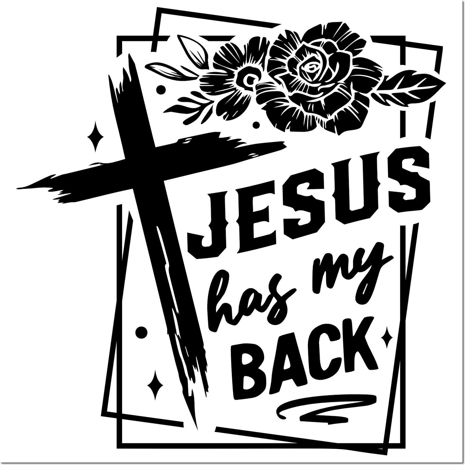 Self-Inking Jesus Cross Party Favor Stamp