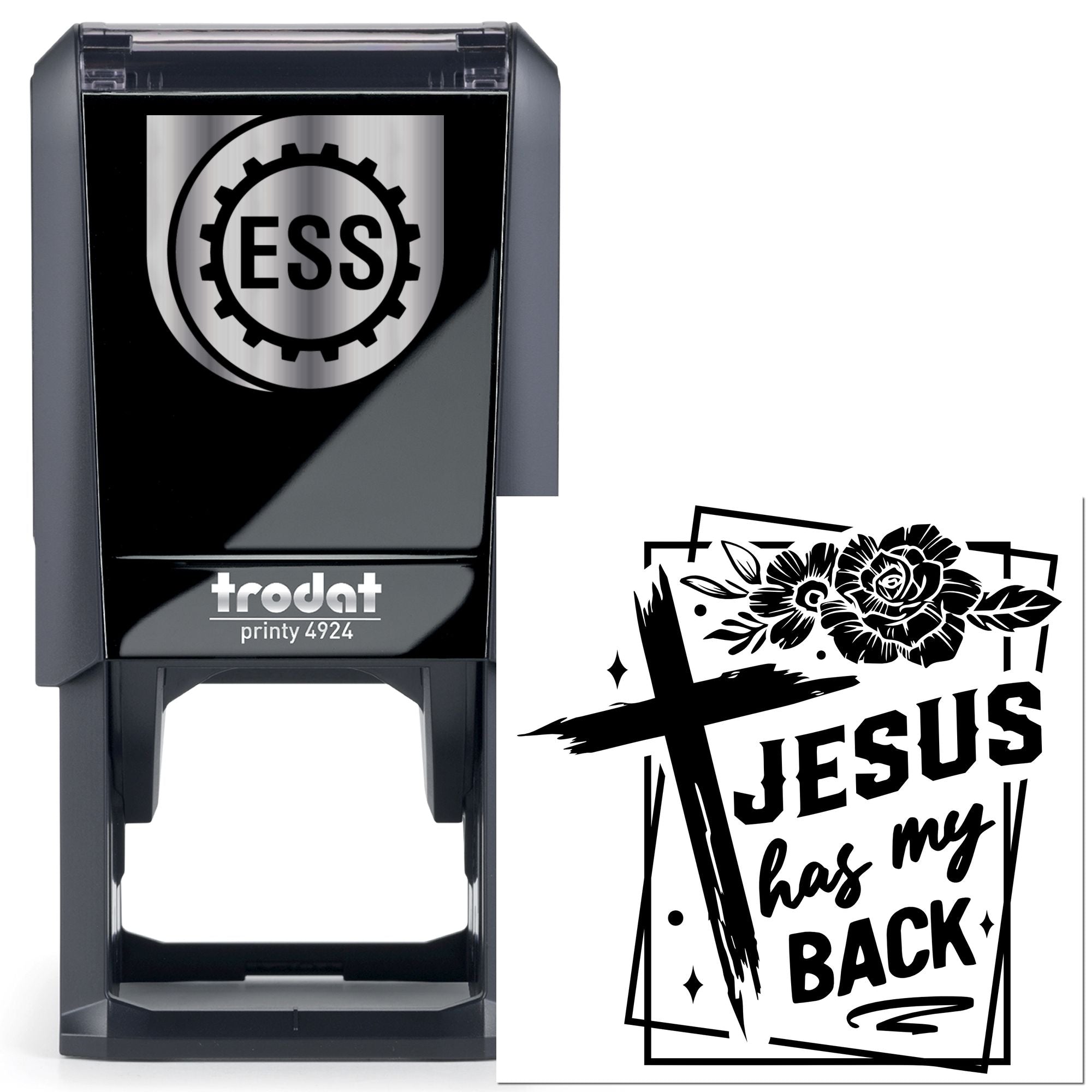 Self-Inking Jesus Cross Party Favor Stamp