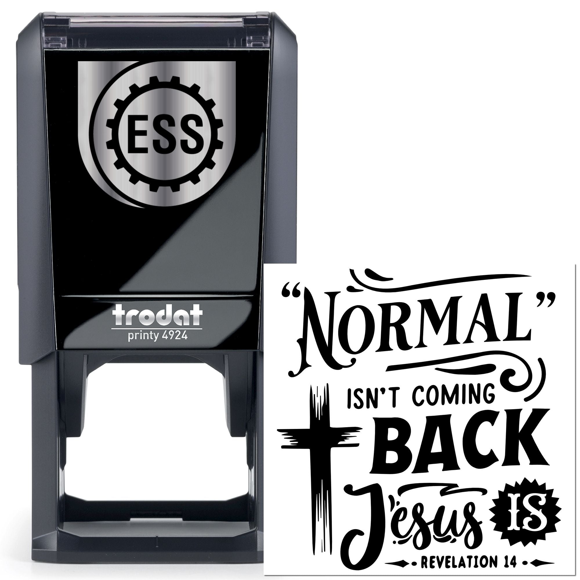 Self-Inking Christian Poster Paper Goods Stamp