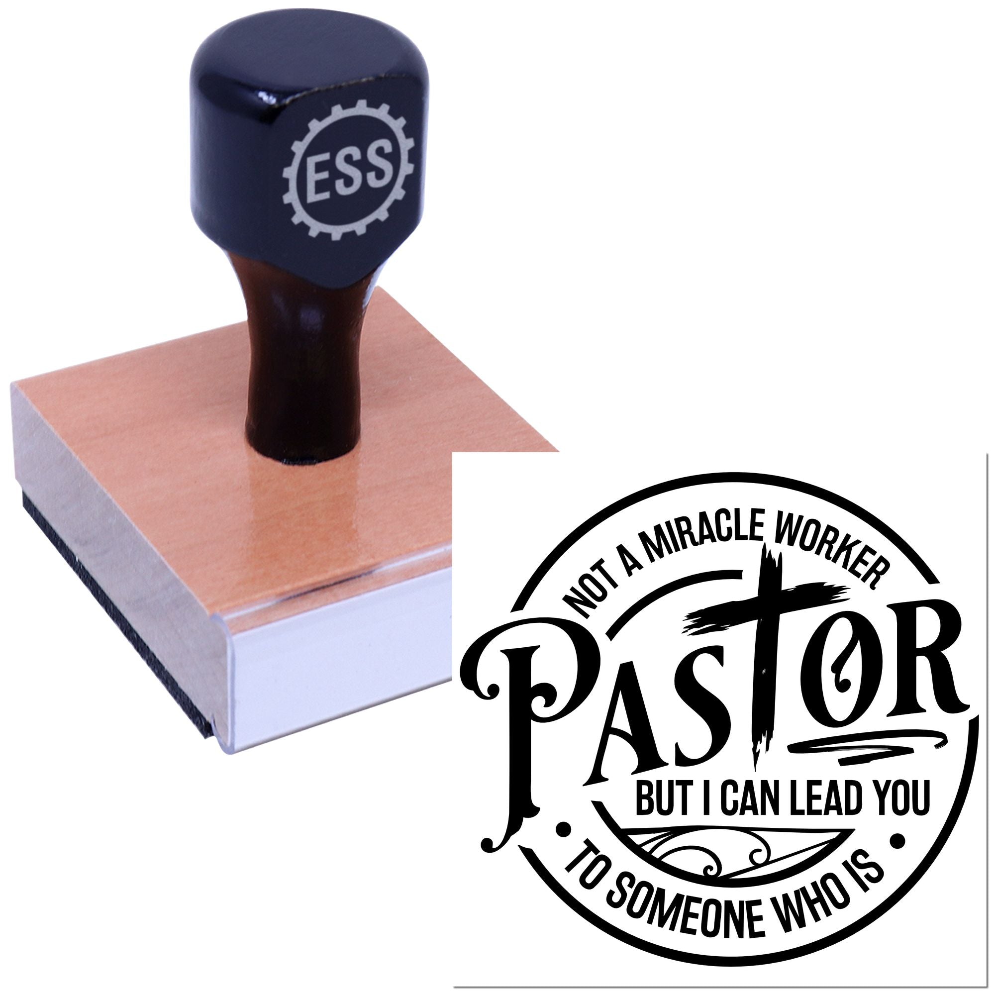 Guiding Faith Emblem Note Card Rubber Stamp