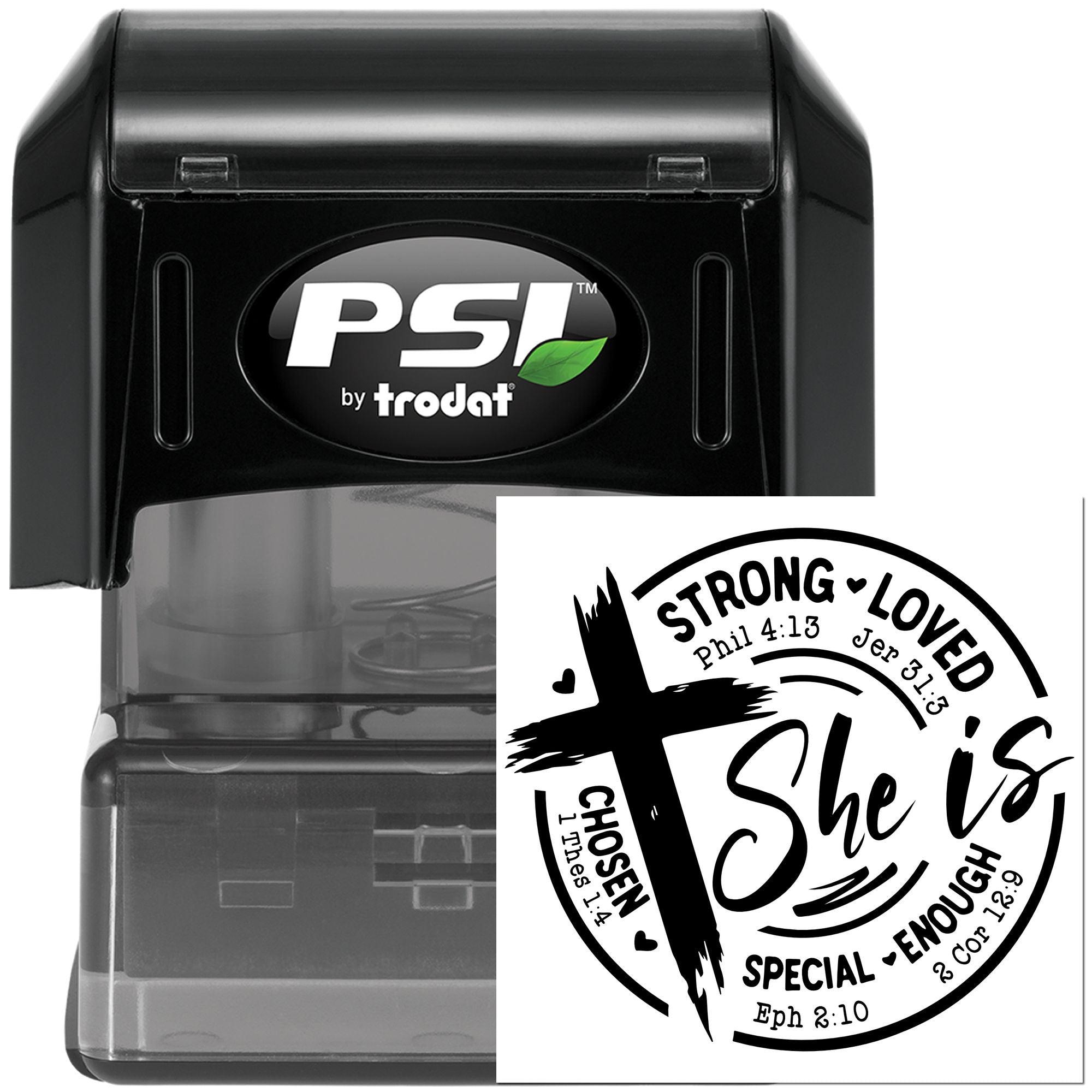 Pre-Inked She Is Chosen Scrapbooking Stamp