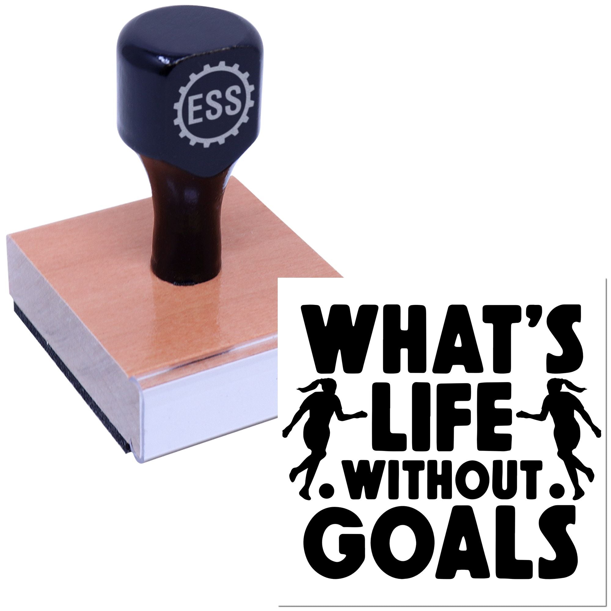 Goal Driven Life Greeting Card Rubber Stamp