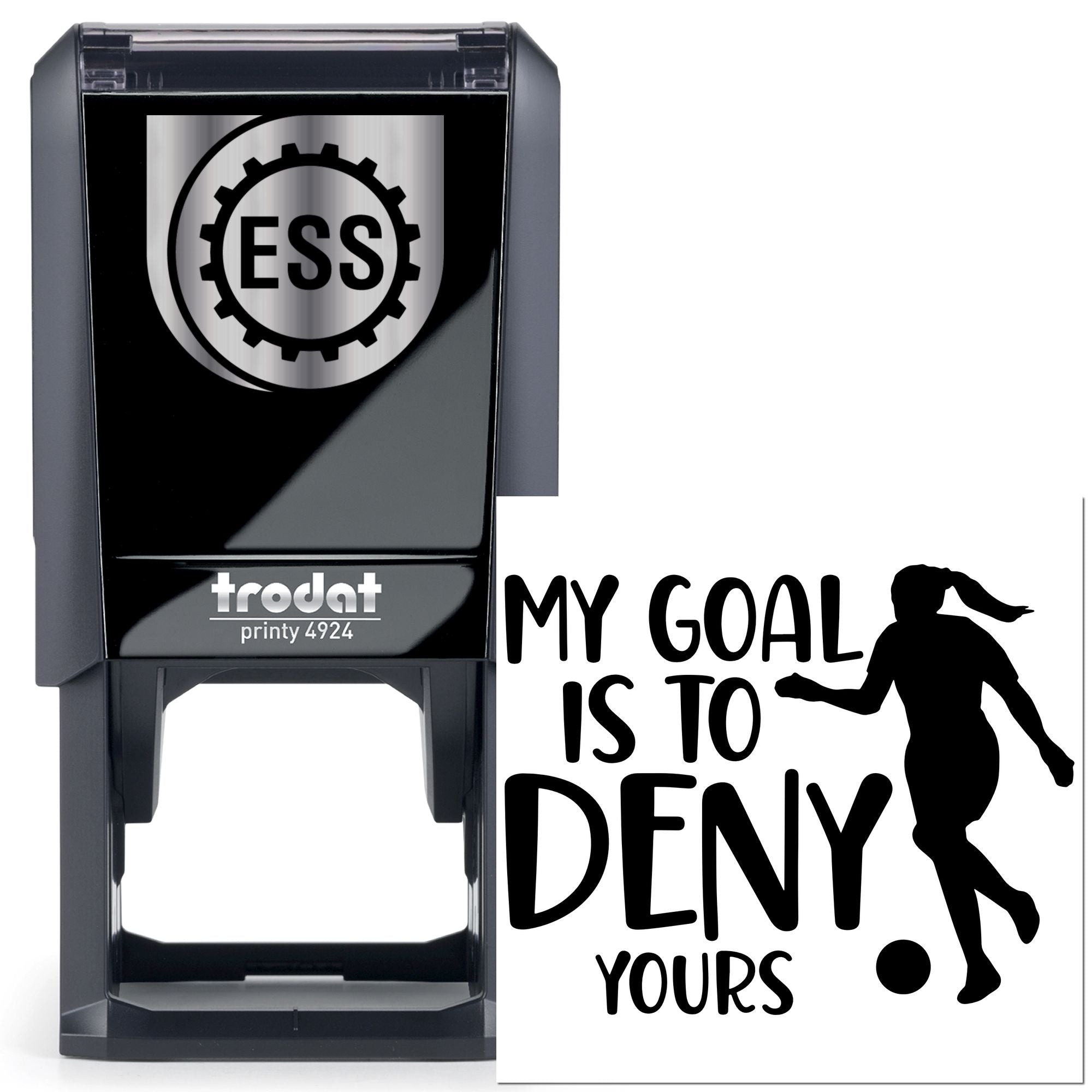 Self-Inking Goal Denial Mini Card Stamp