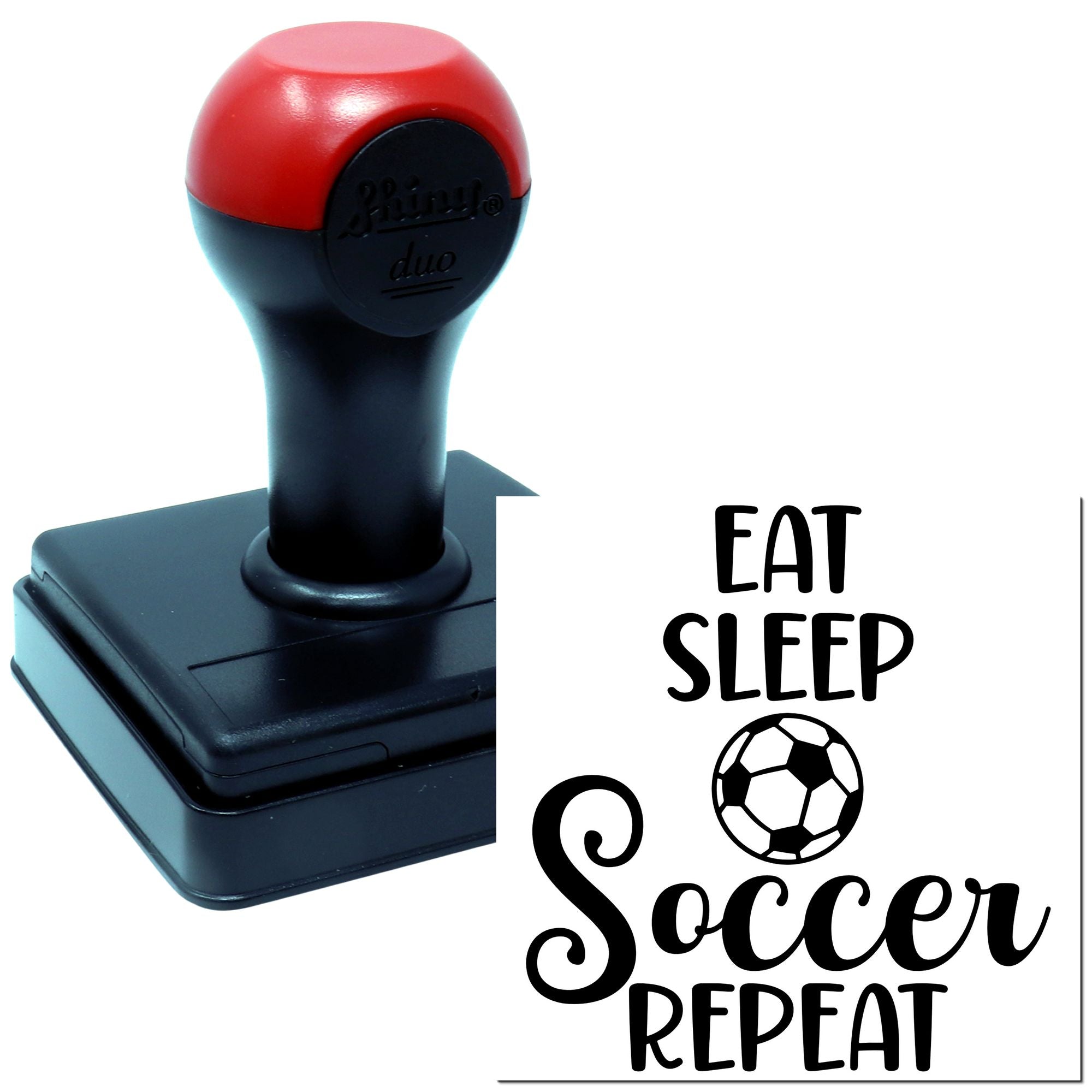 Duo Eat Sleep Soccer Repeat Forever Hand Stamp
