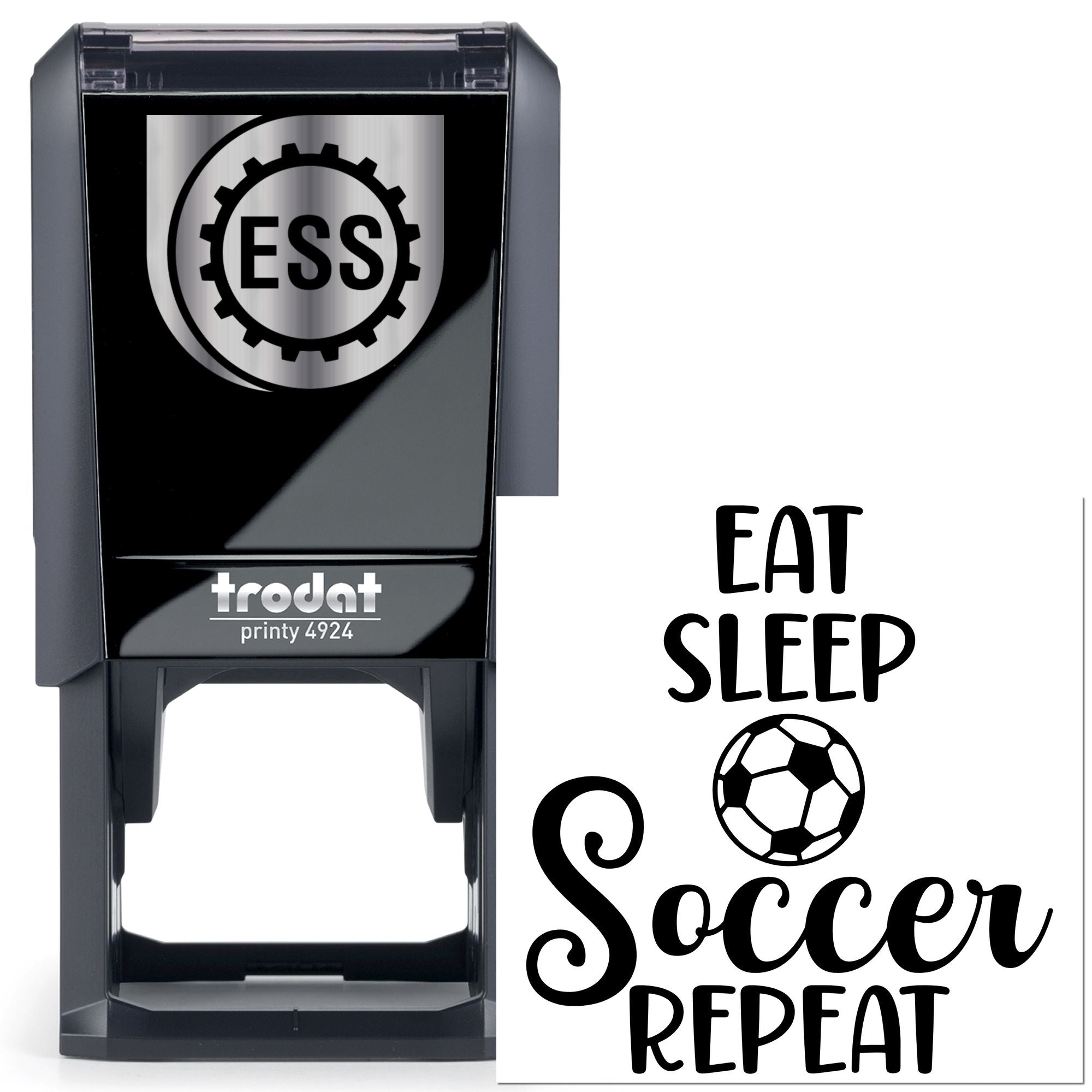 Self-Inking Soccer Routine Postcard Stamp