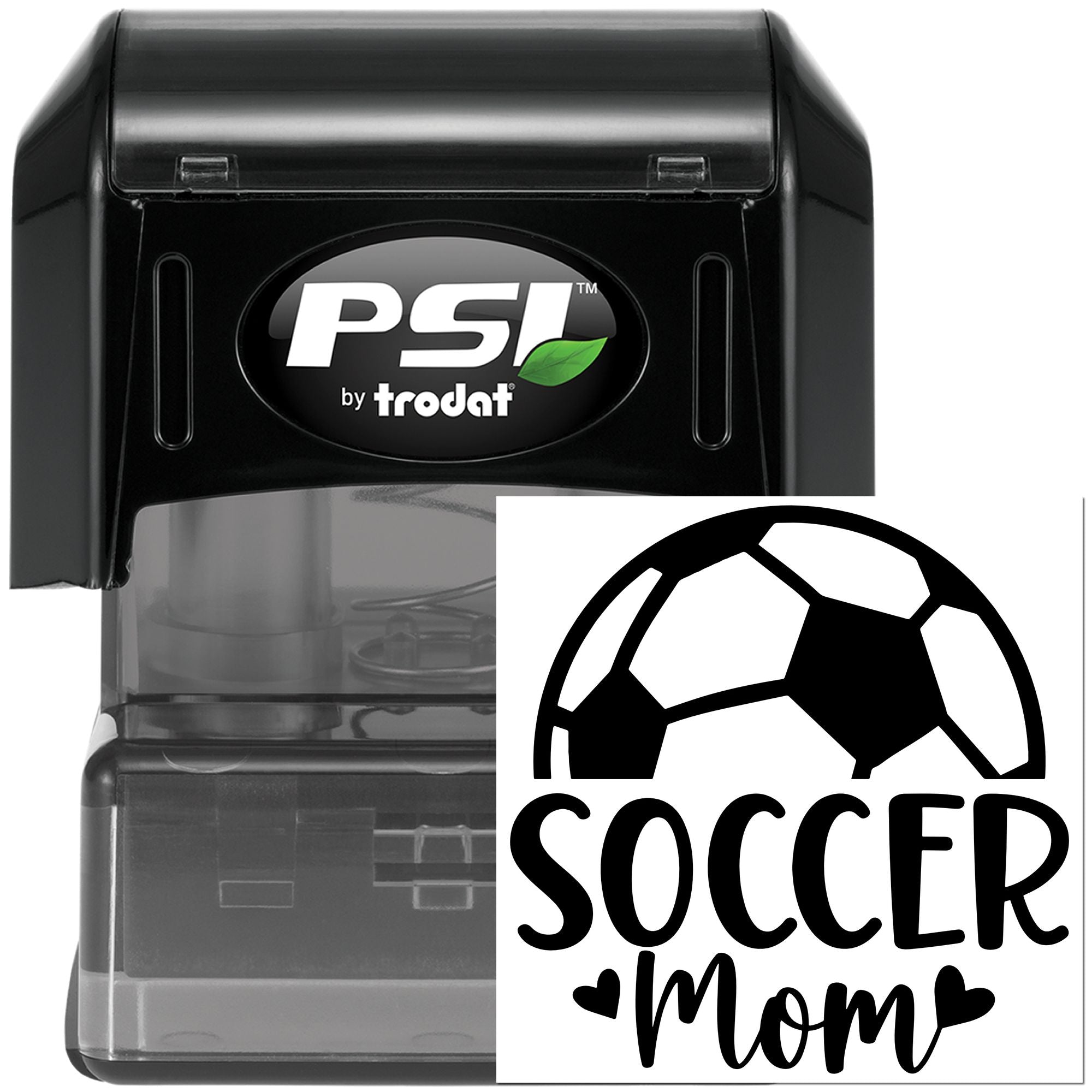 Pre-Inked Soccer Mom Love Postcard Stamp
