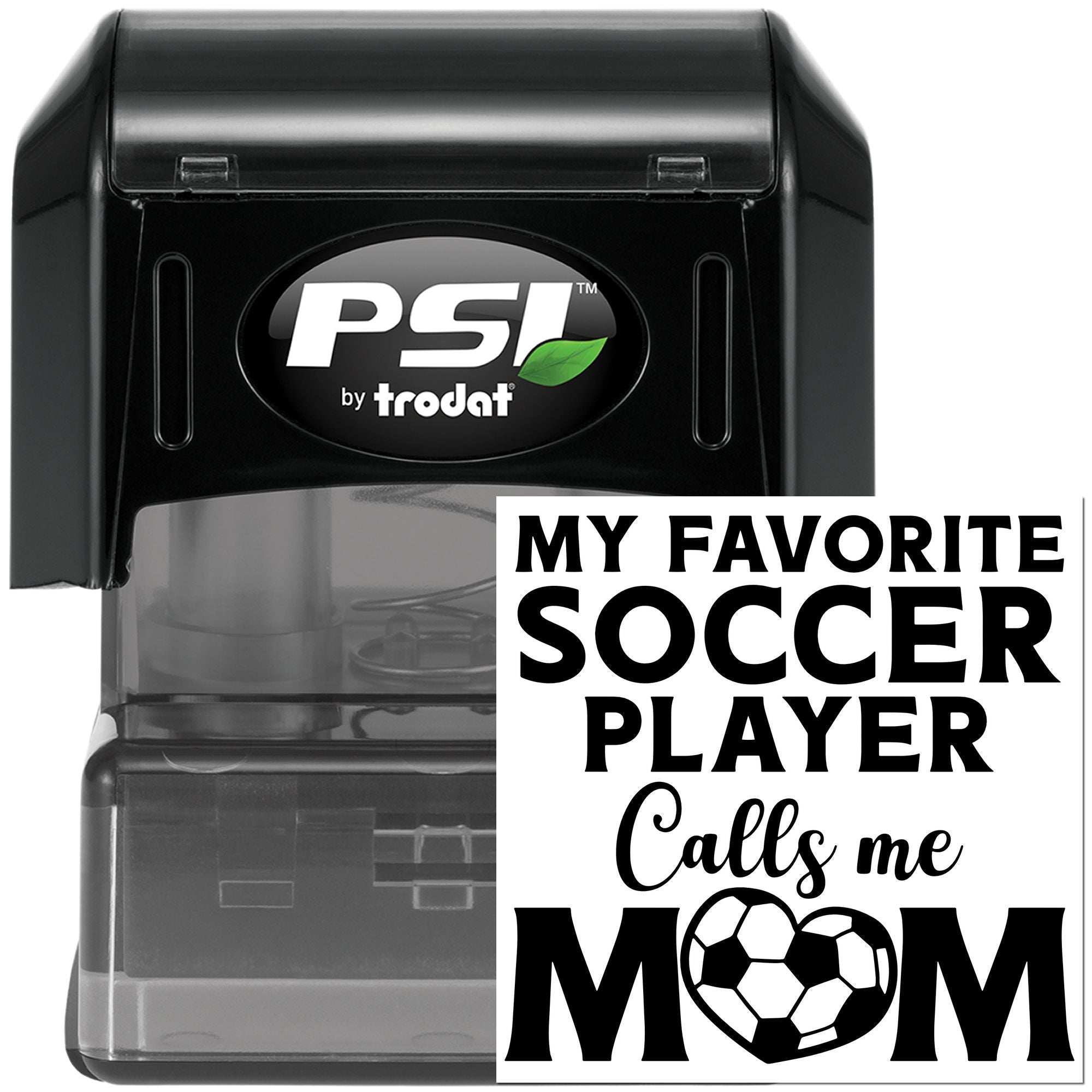 Pre-Inked Soccer Mom Love Scrapbooking Stamp