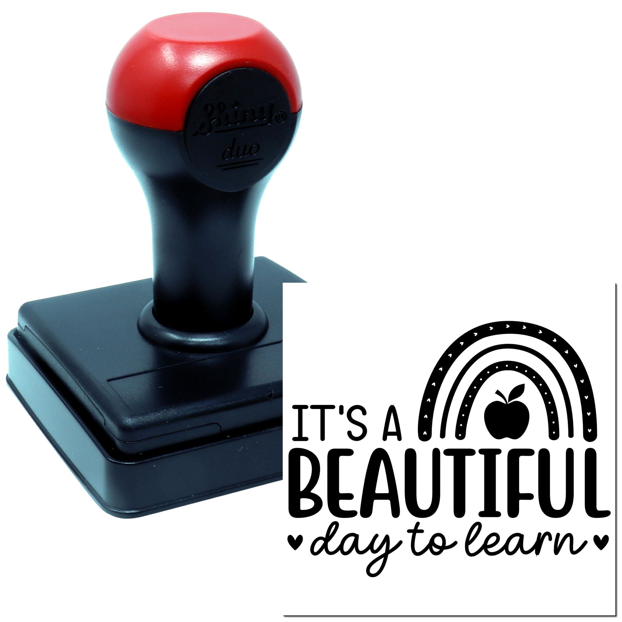 Duo Beautiful Day To Learn Rainbow Hand Stamp