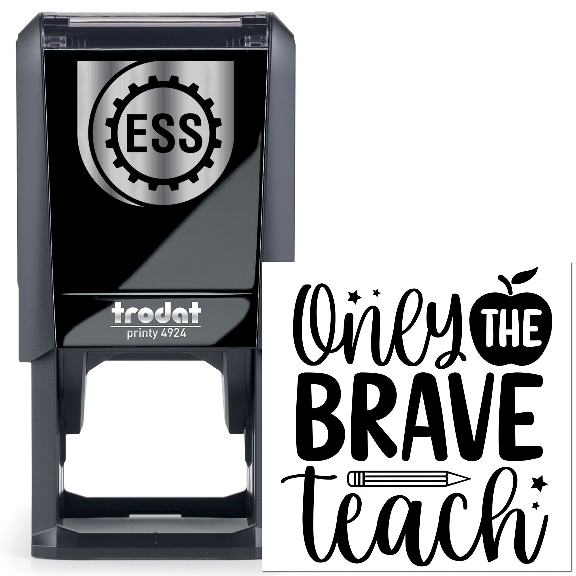 Self-Inking Brave Teacher Cardmaking Stamp