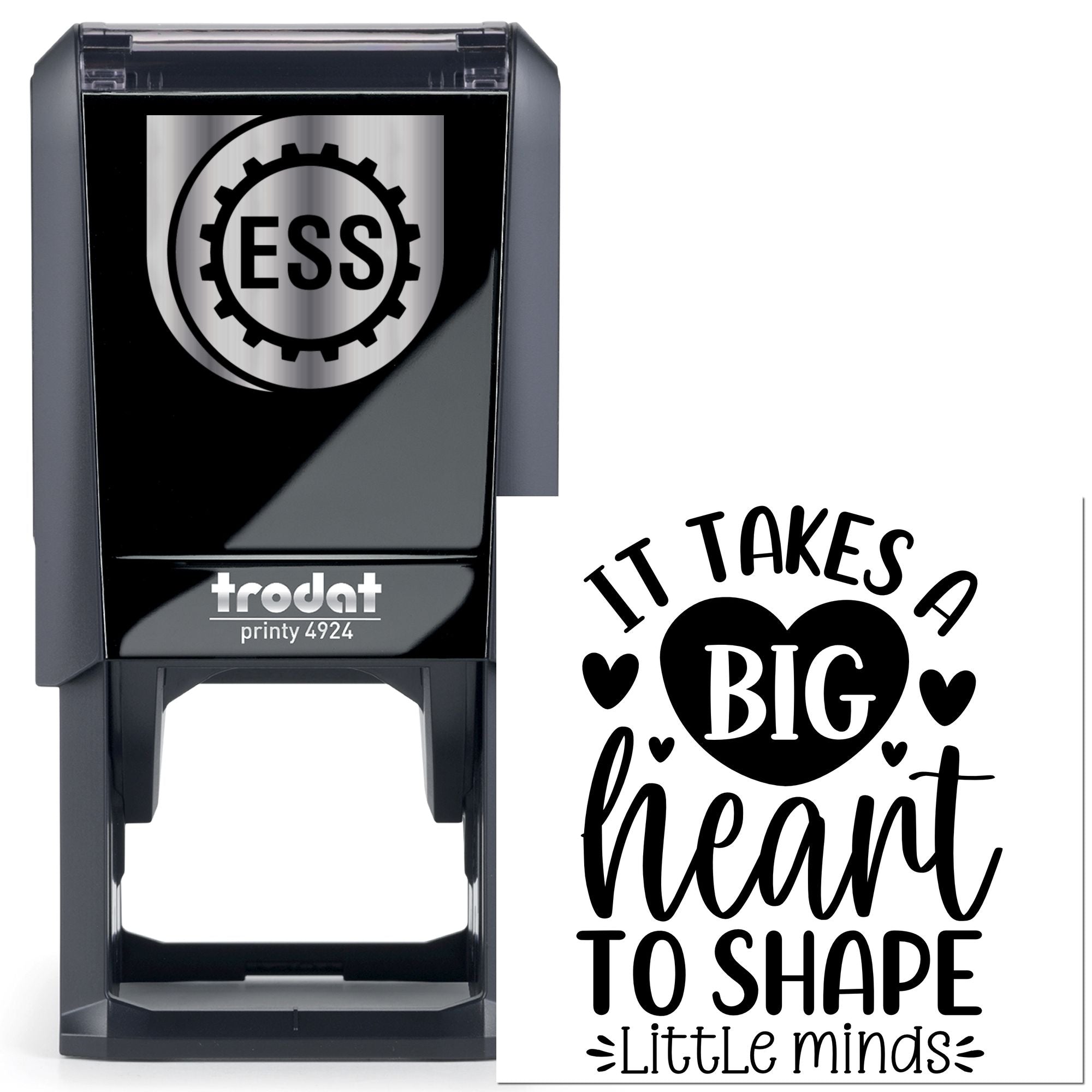 Self-Inking Big Heart Paper Goods Stamp