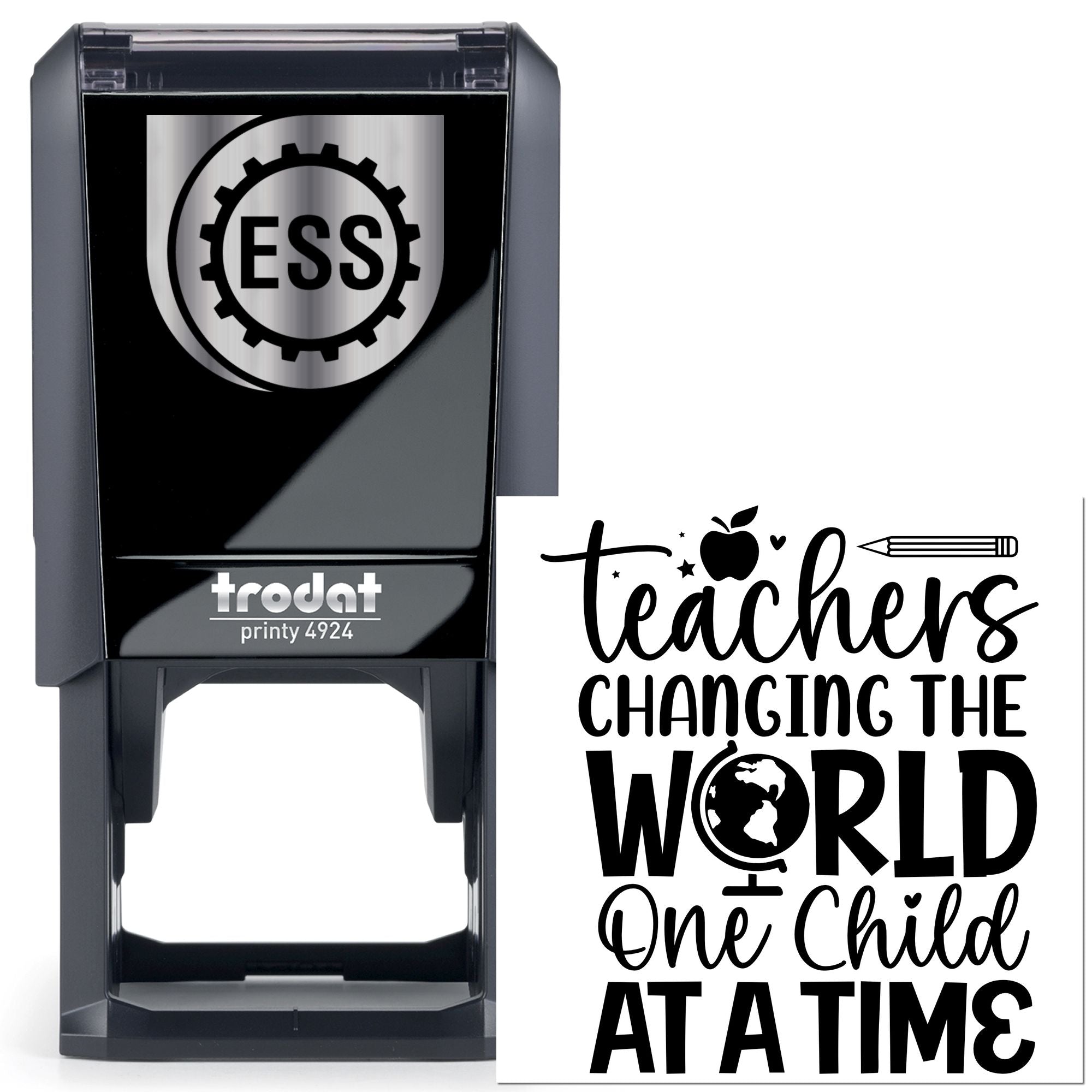 Self-Inking Teacher Impact Greeting Card Stamp
