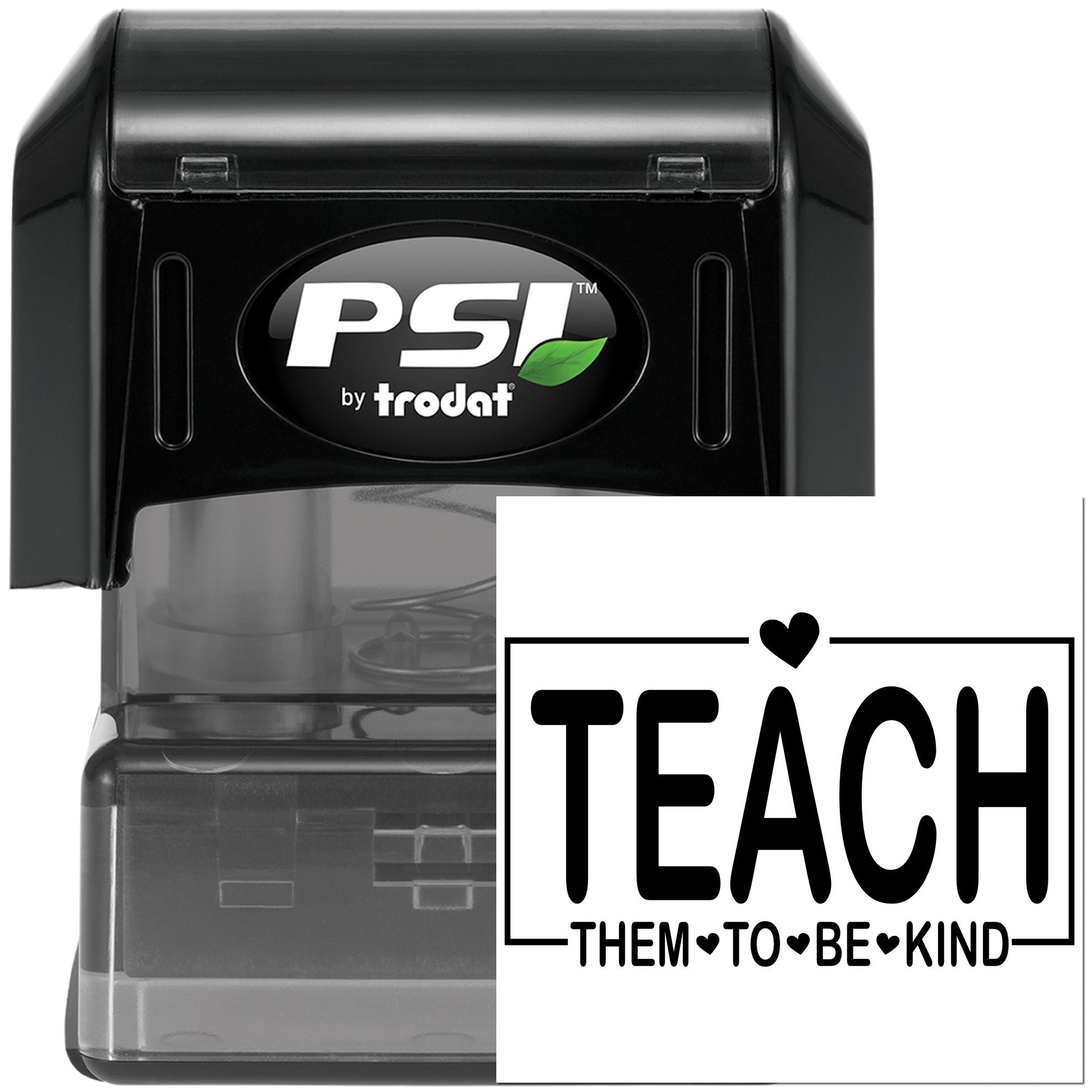 Pre-Inked Teach Them Kind Favor Tag Stamp