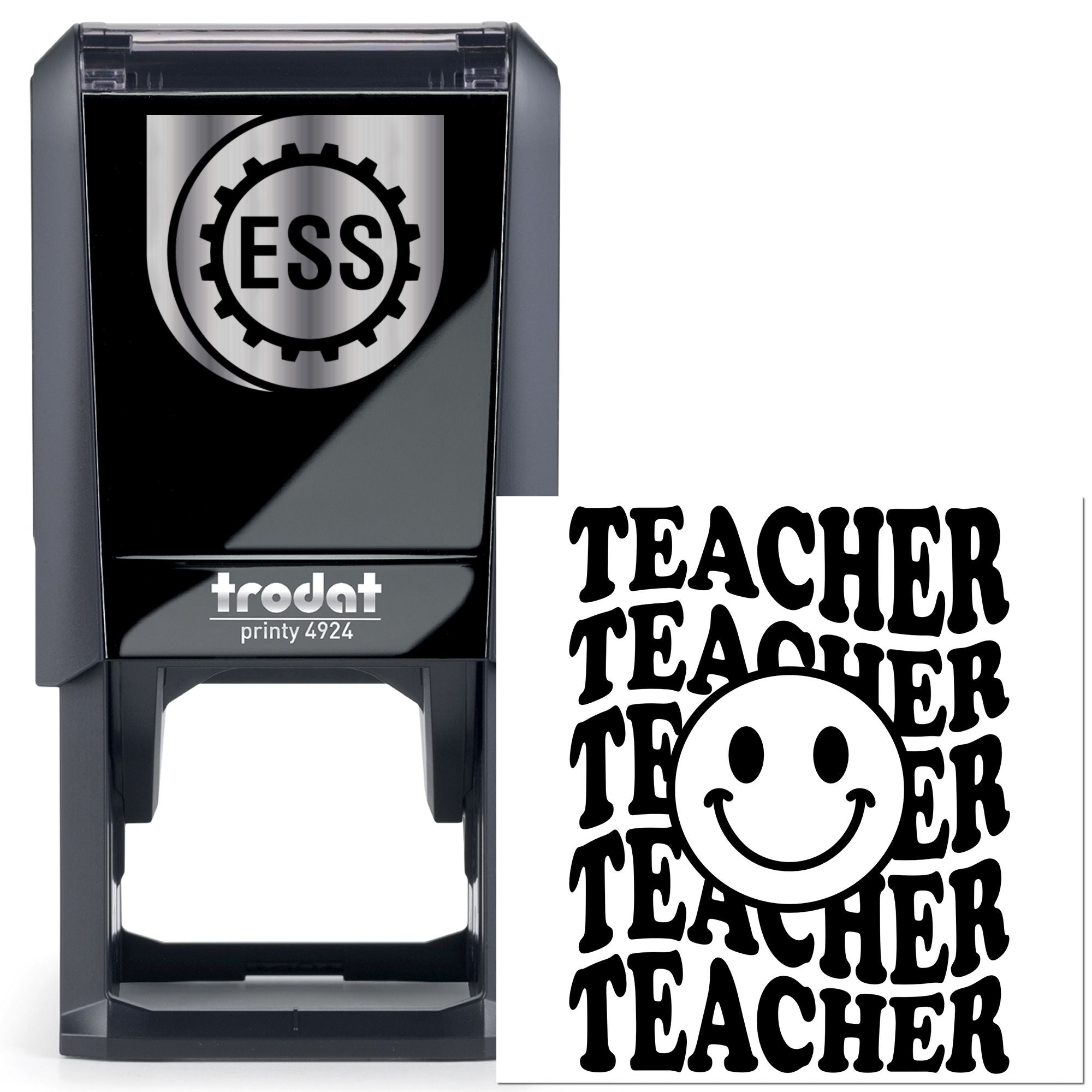 Self-Inking Happy Teacher Scrapbooking Stamp