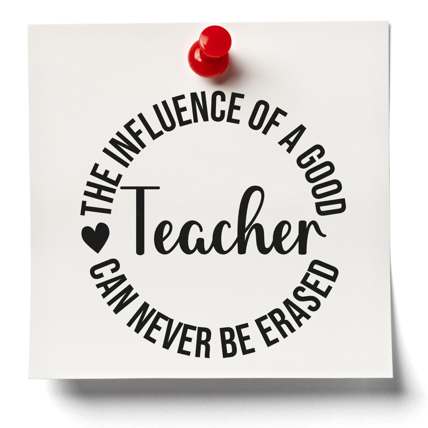 Self-Inking Teacher Influence Handcraft Stamp