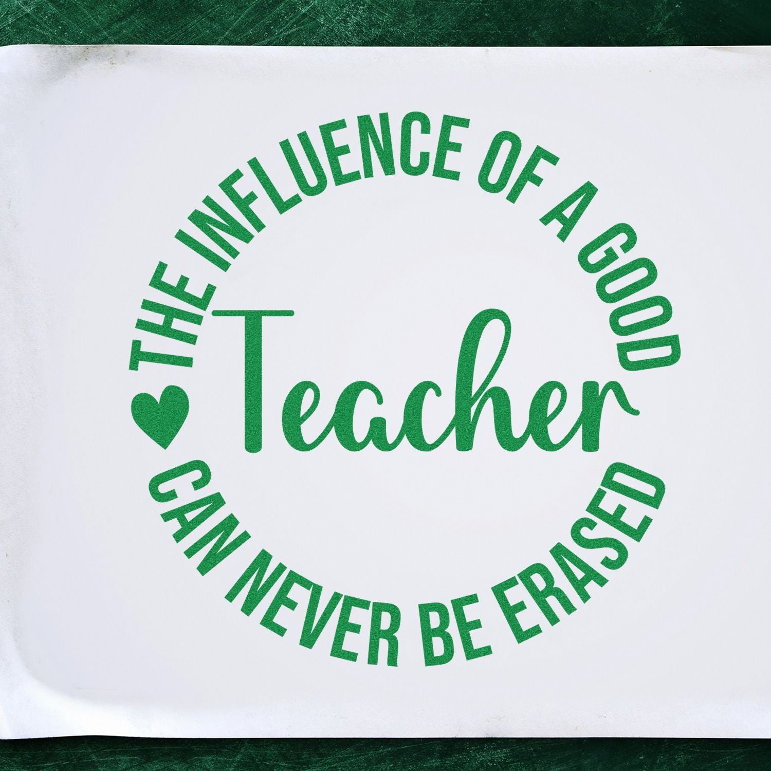 Self-Inking Teacher Influence Handcraft Stamp
