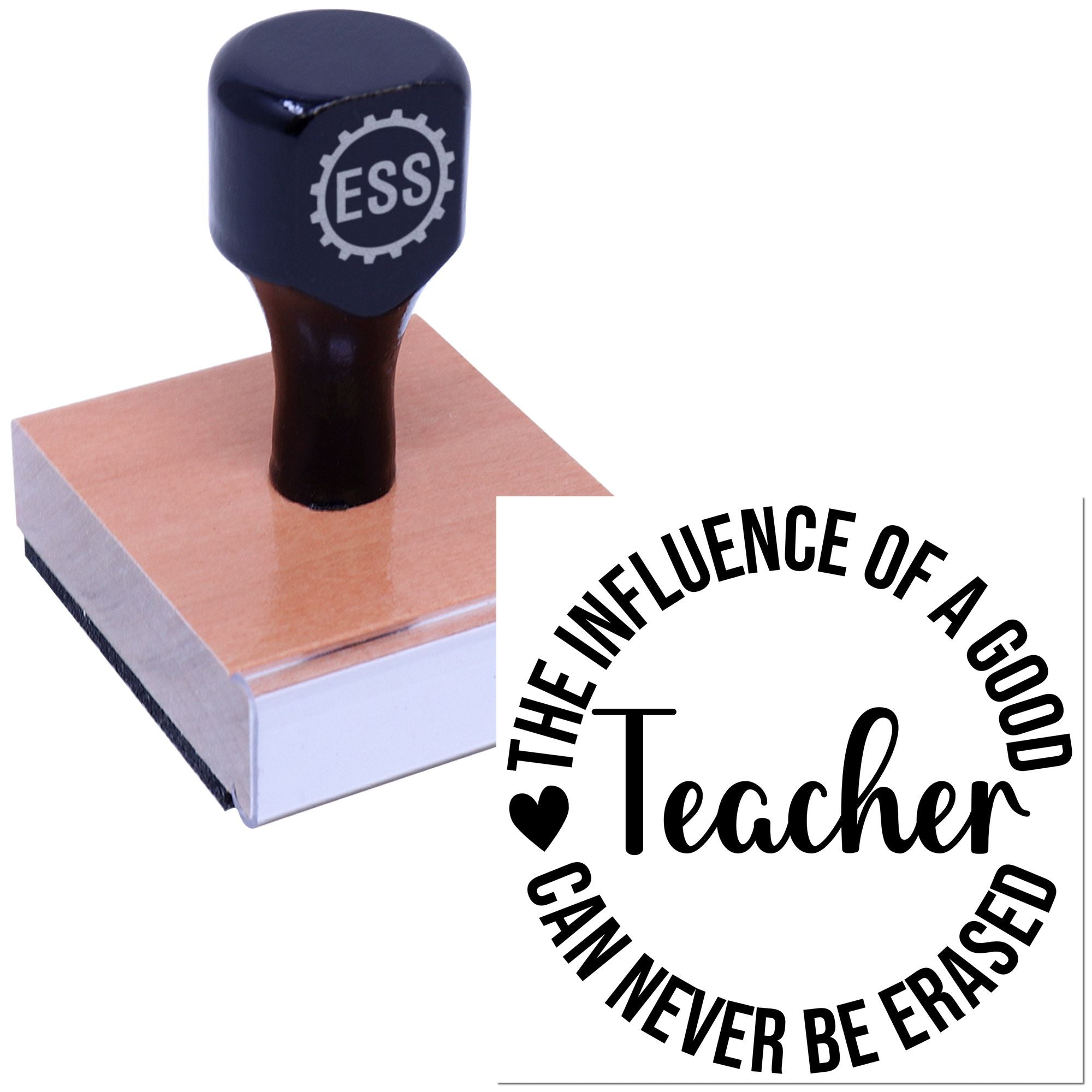 Eternal Teacher Influence Papercraft Rubber Stamp