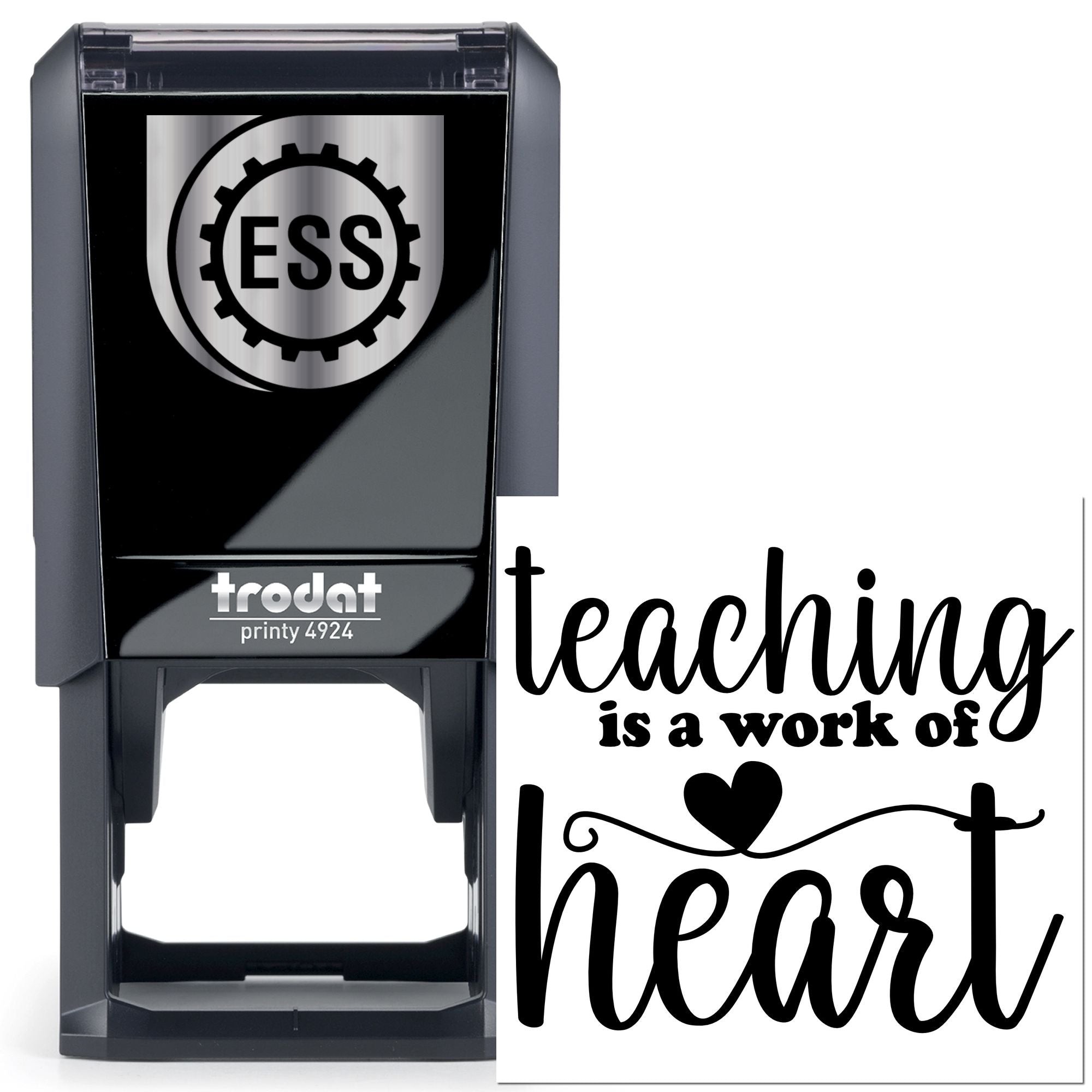 Self-Inking Heart Teaching Scrapbooking Stamp