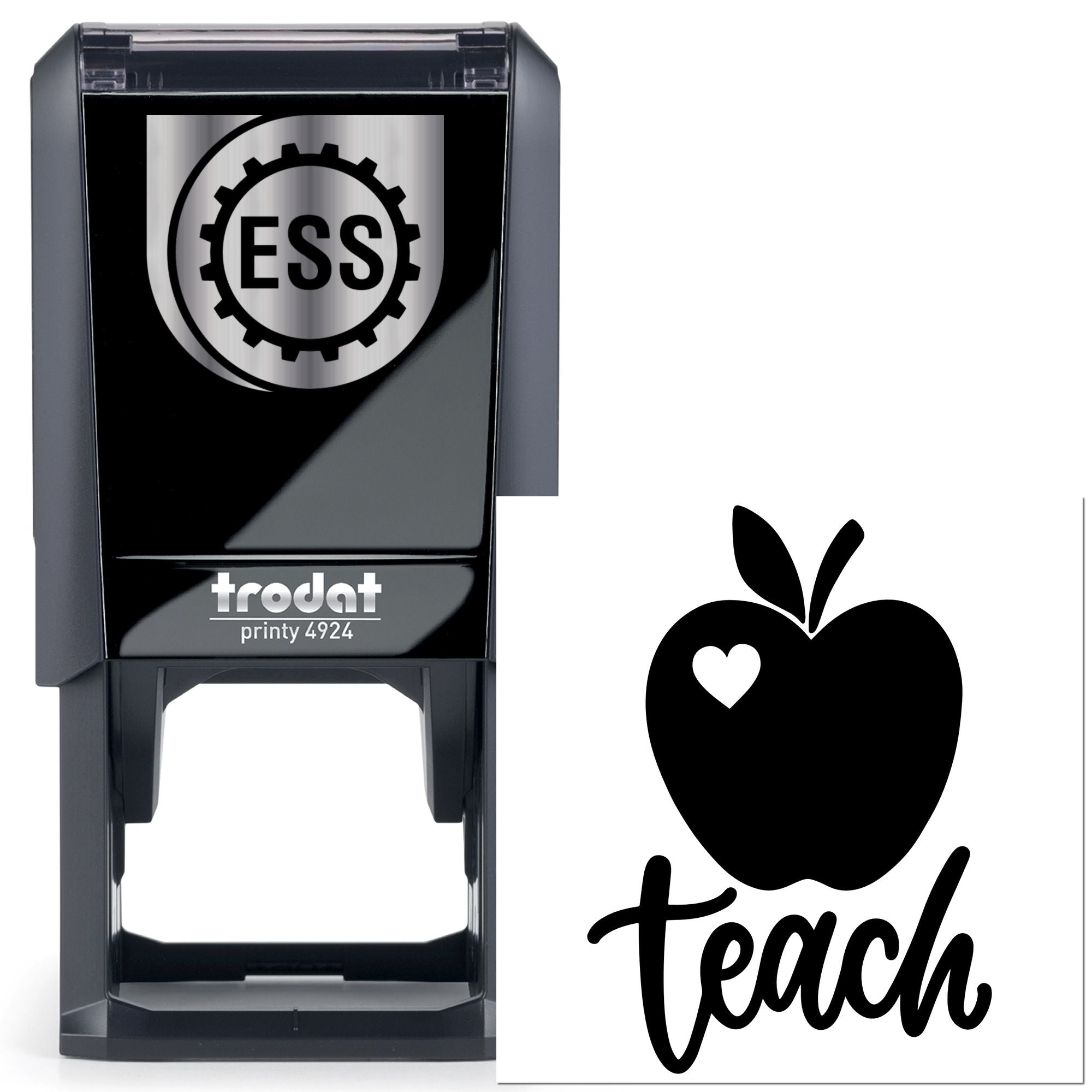 Self-Inking Apple Teacher Card Stamp