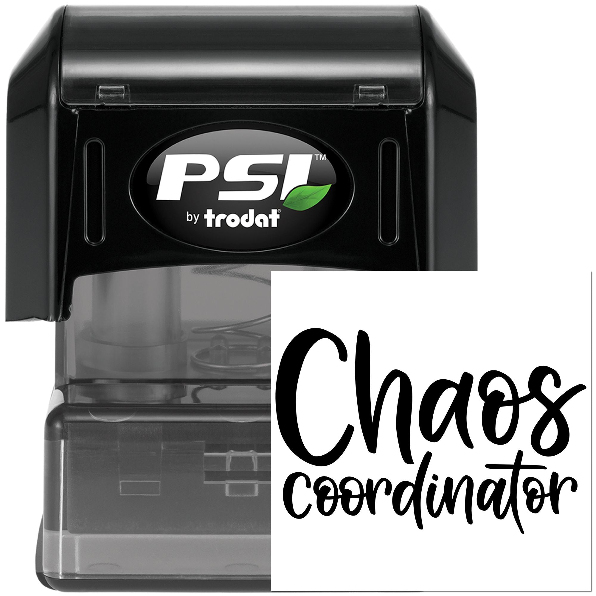 Pre-Inked Chief Chaos Coordinator Card Stamp
