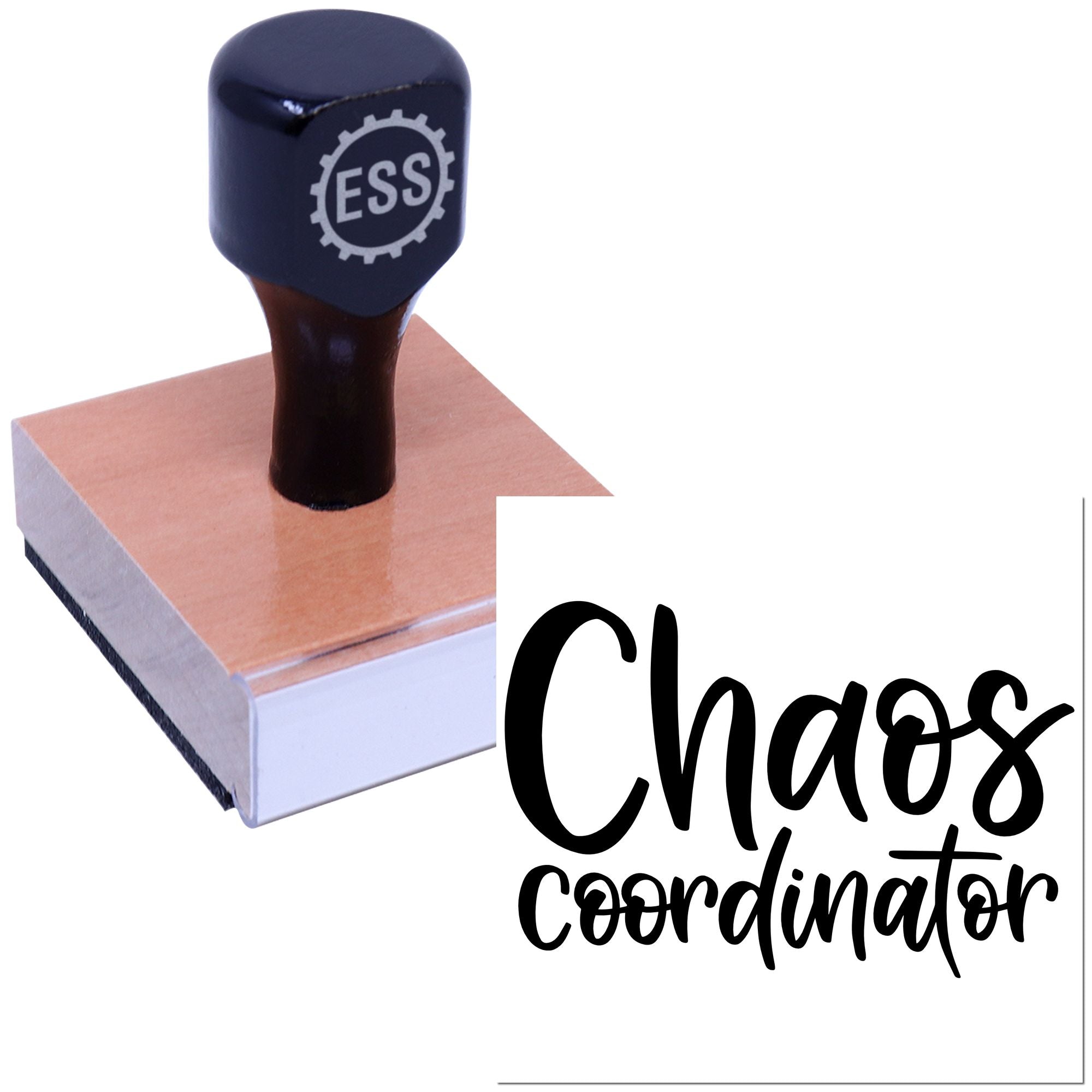 Playful Controlled Mayhem Handcraft Rubber Stamp