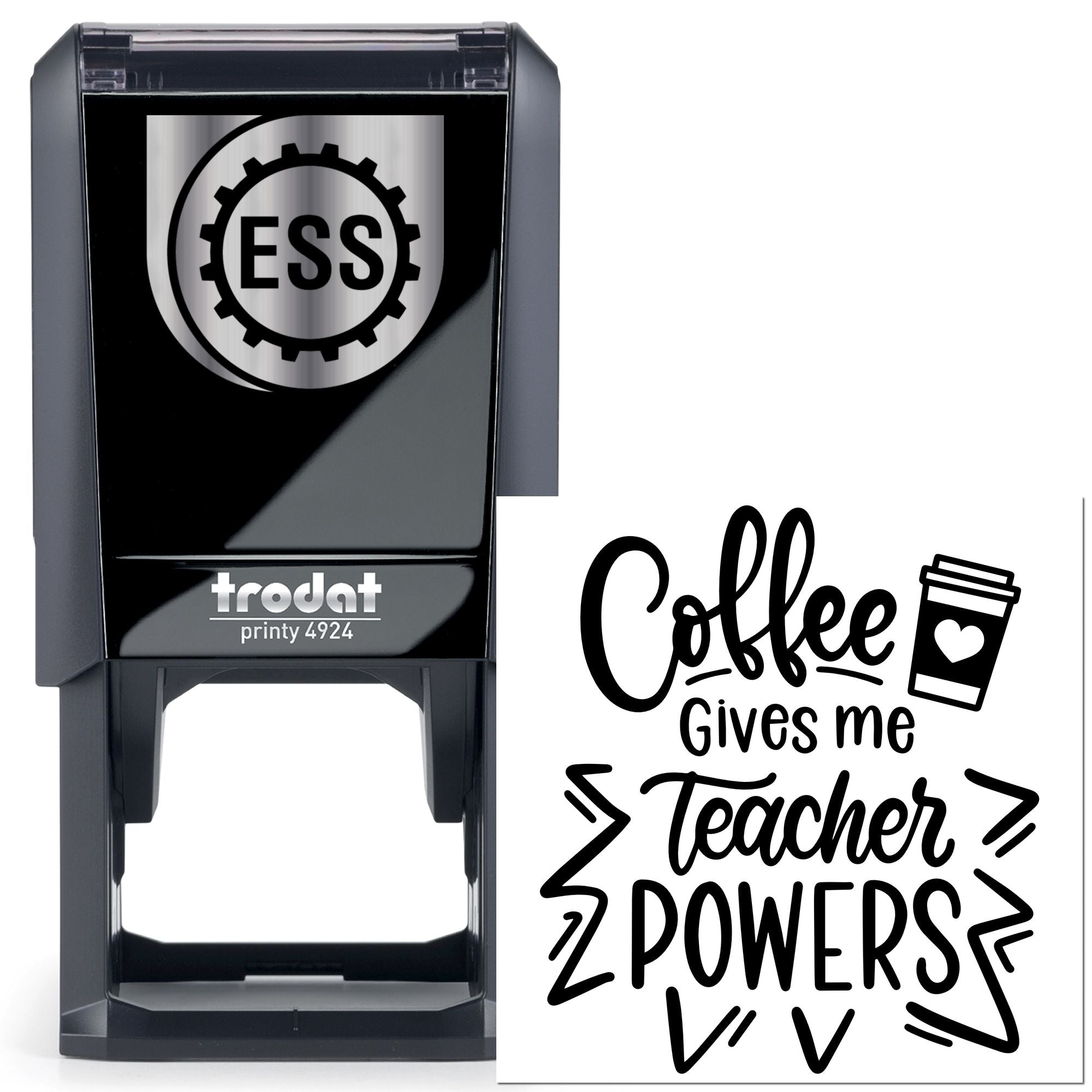 Self-Inking Teacher Powers Papercraft Stamp