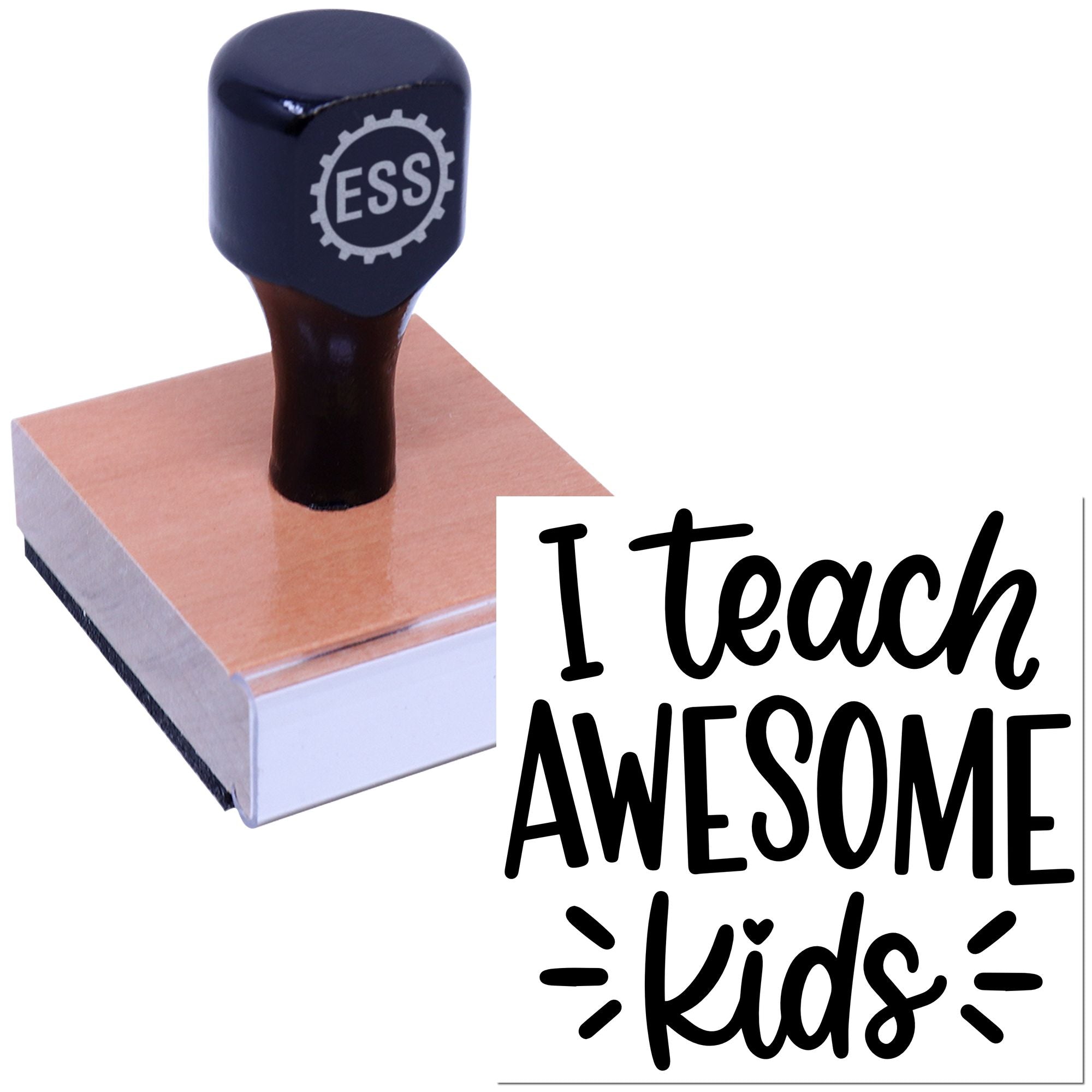 Awesome Learners Unite Paper Goods Rubber Stamp