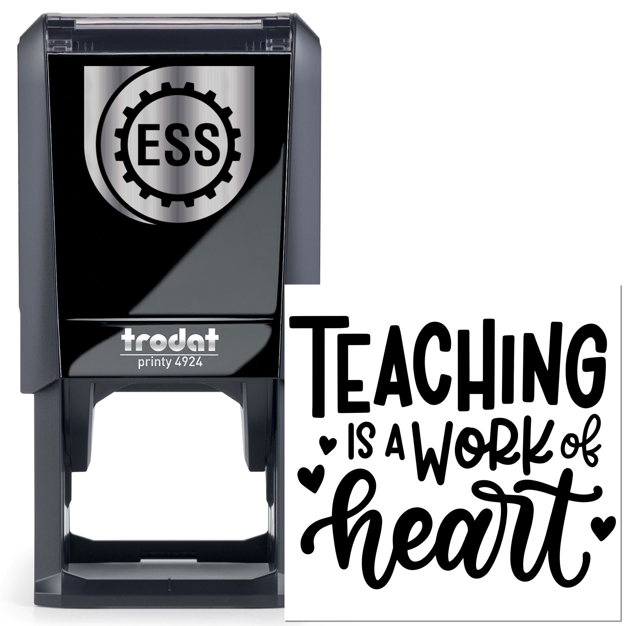 Self-Inking Heartfelt Teaching Favor Tag Stamp