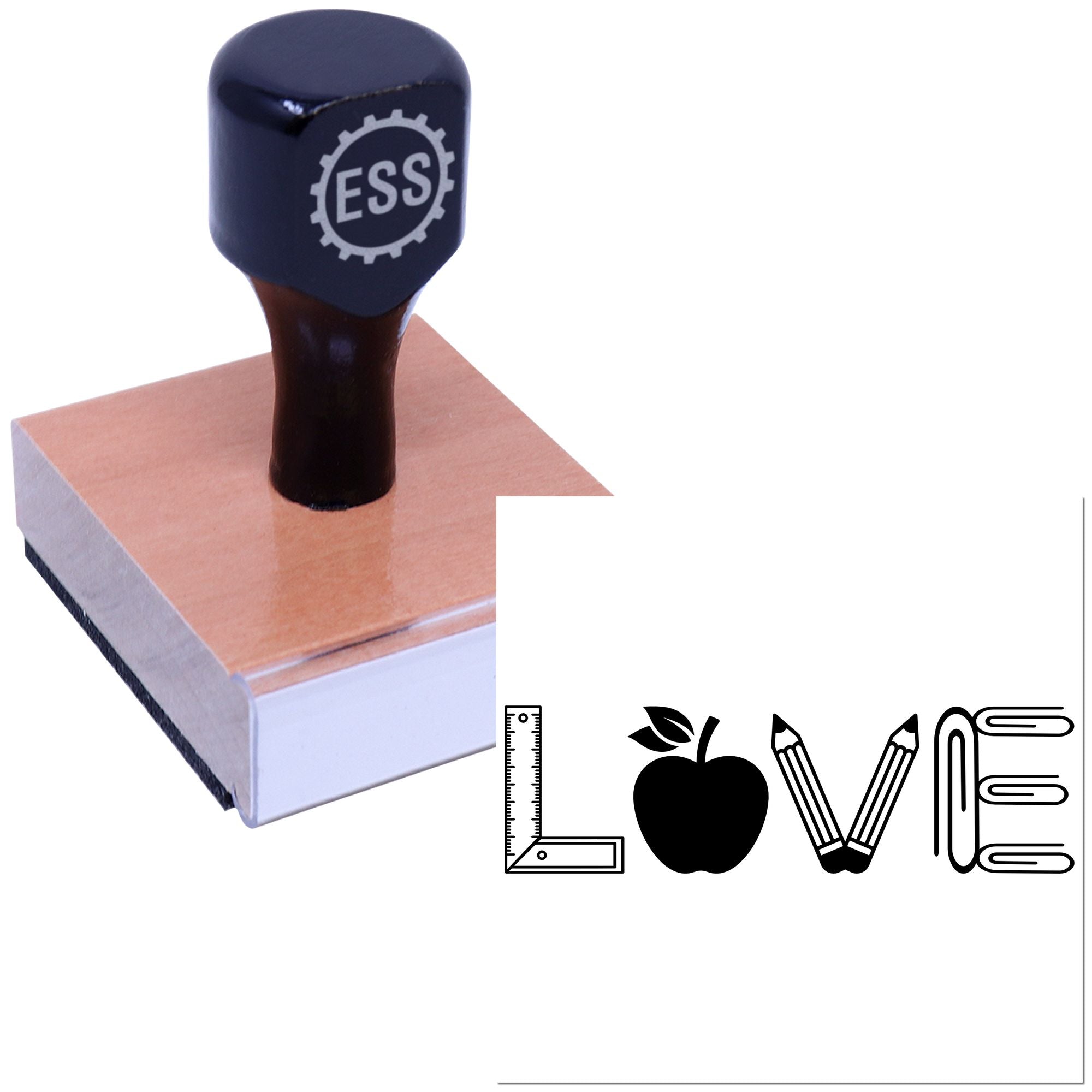 Love Of Learning Cardmaking Rubber Stamp