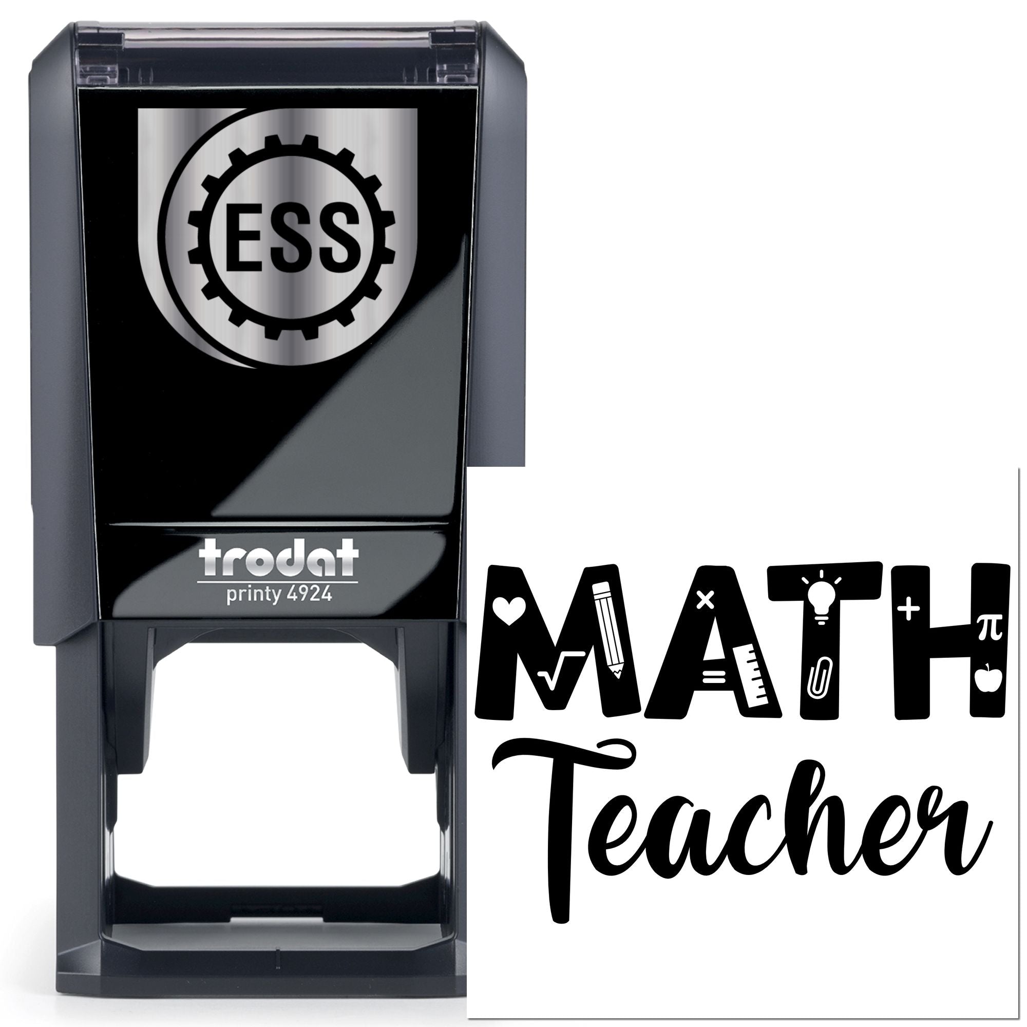 Self-Inking Math Teacher Journaling Stamp