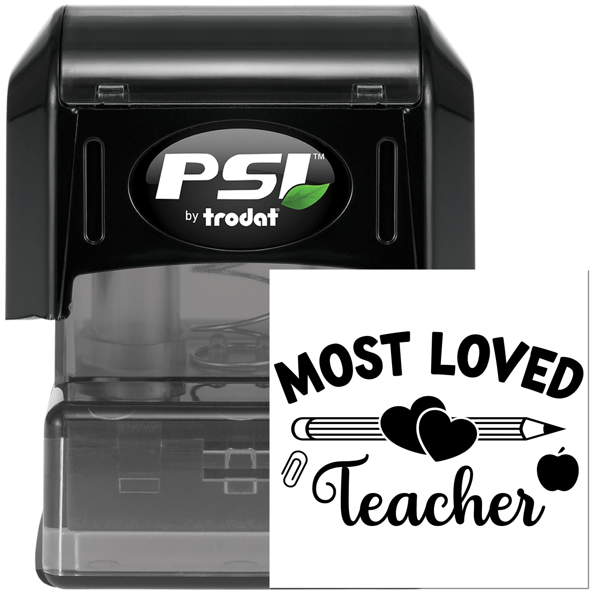 Pre-Inked Most Loved Teacher Cardmaking Stamp