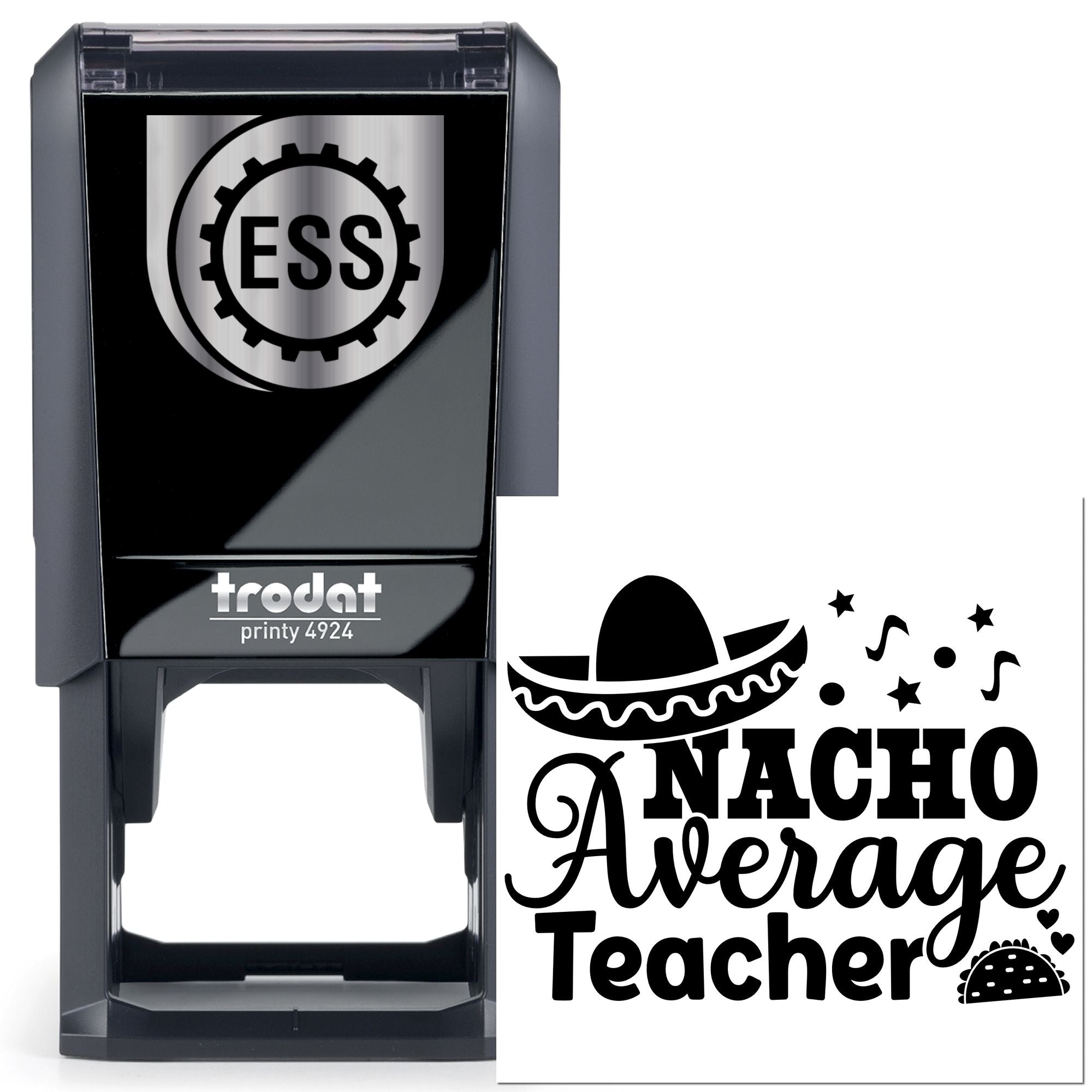 Self-Inking Nacho Average Note Card Stamp