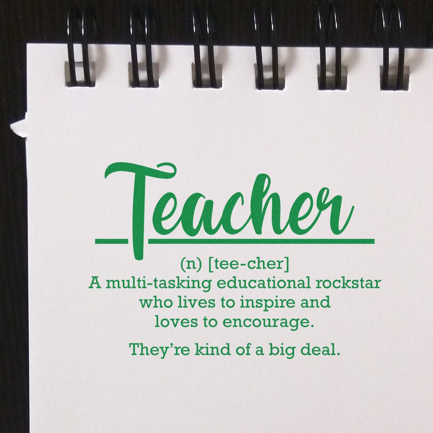 Duo Multi-Tasking Educational Rockstar Who Inspires Hand Stamp