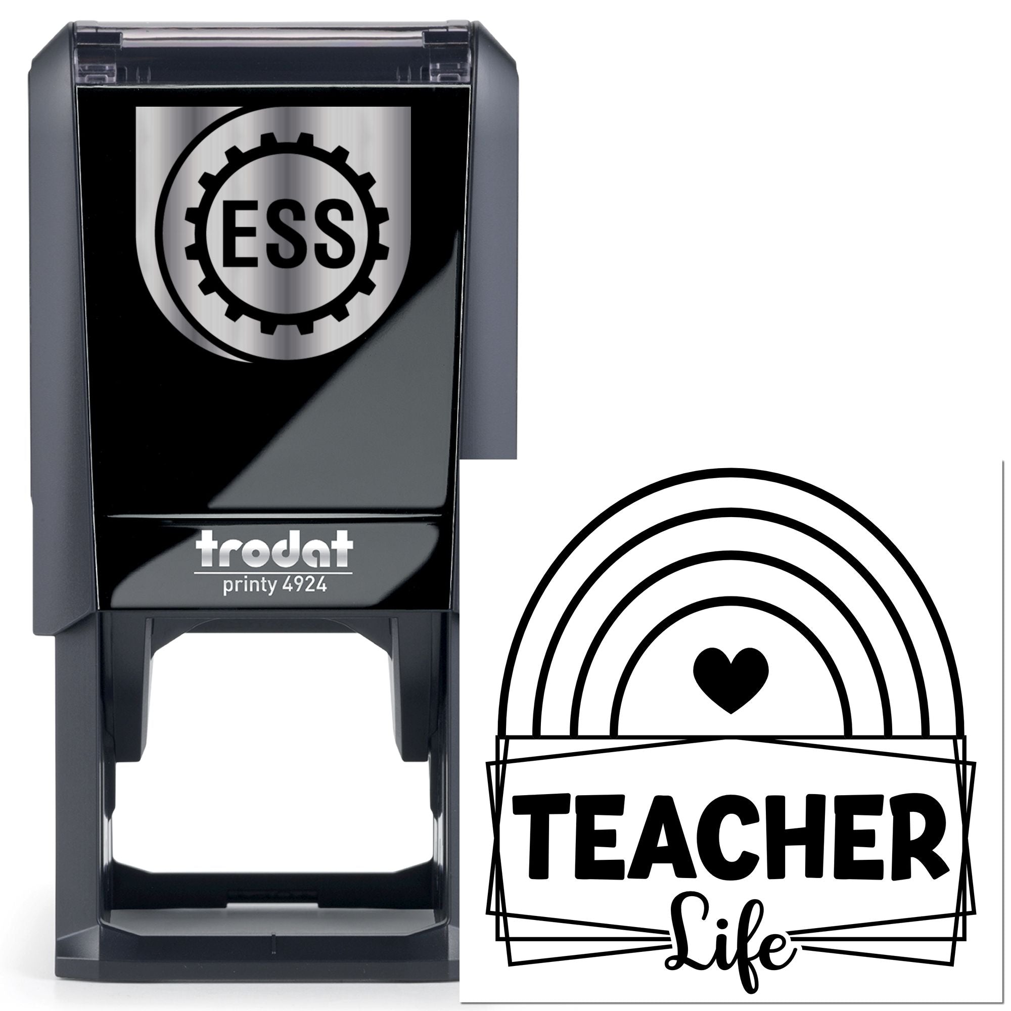 Self-Inking Teacher Life Party Favor Stamp