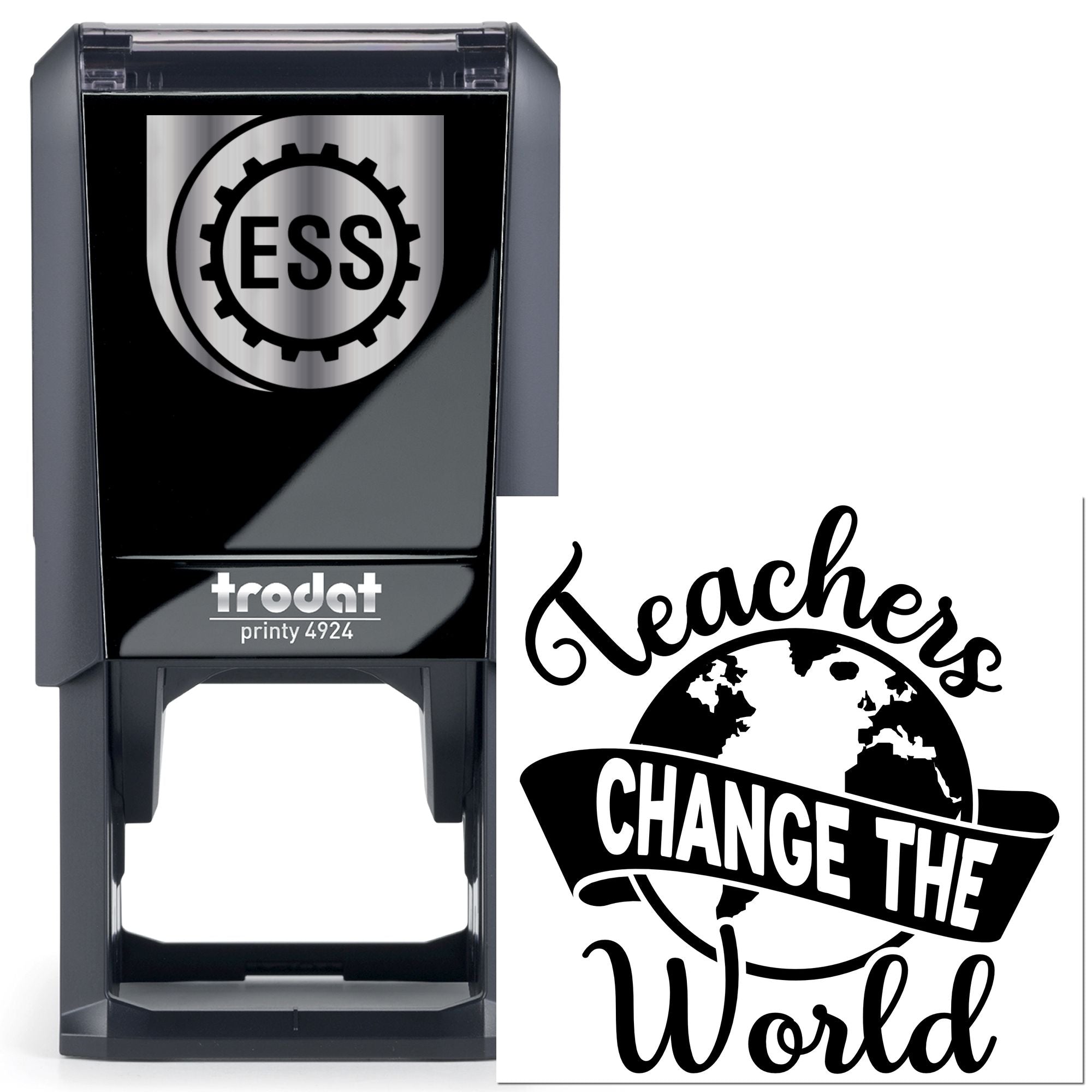 Self-Inking World Change Scrapbooking Stamp