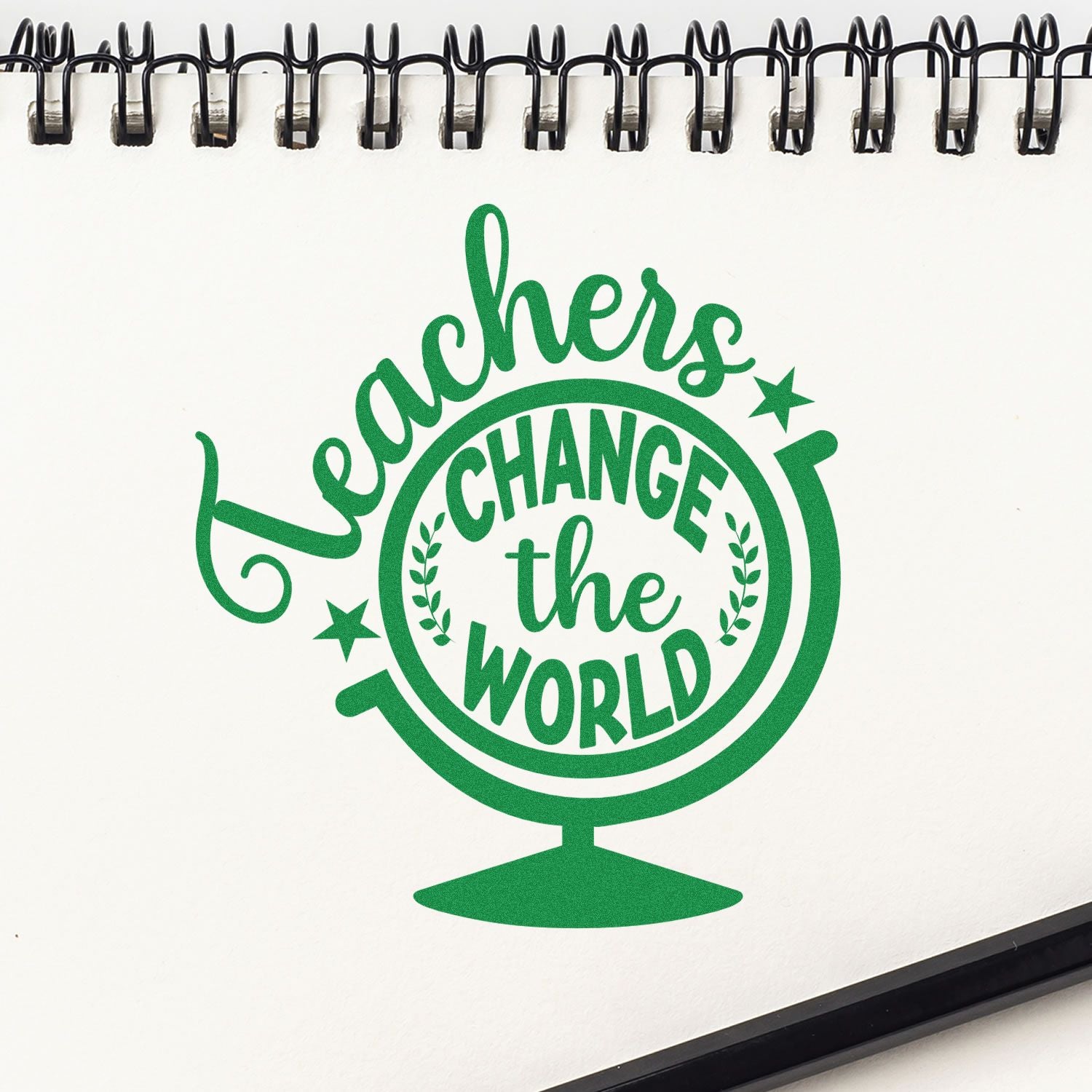 Global Educator Impact Card Making Rubber Stamp