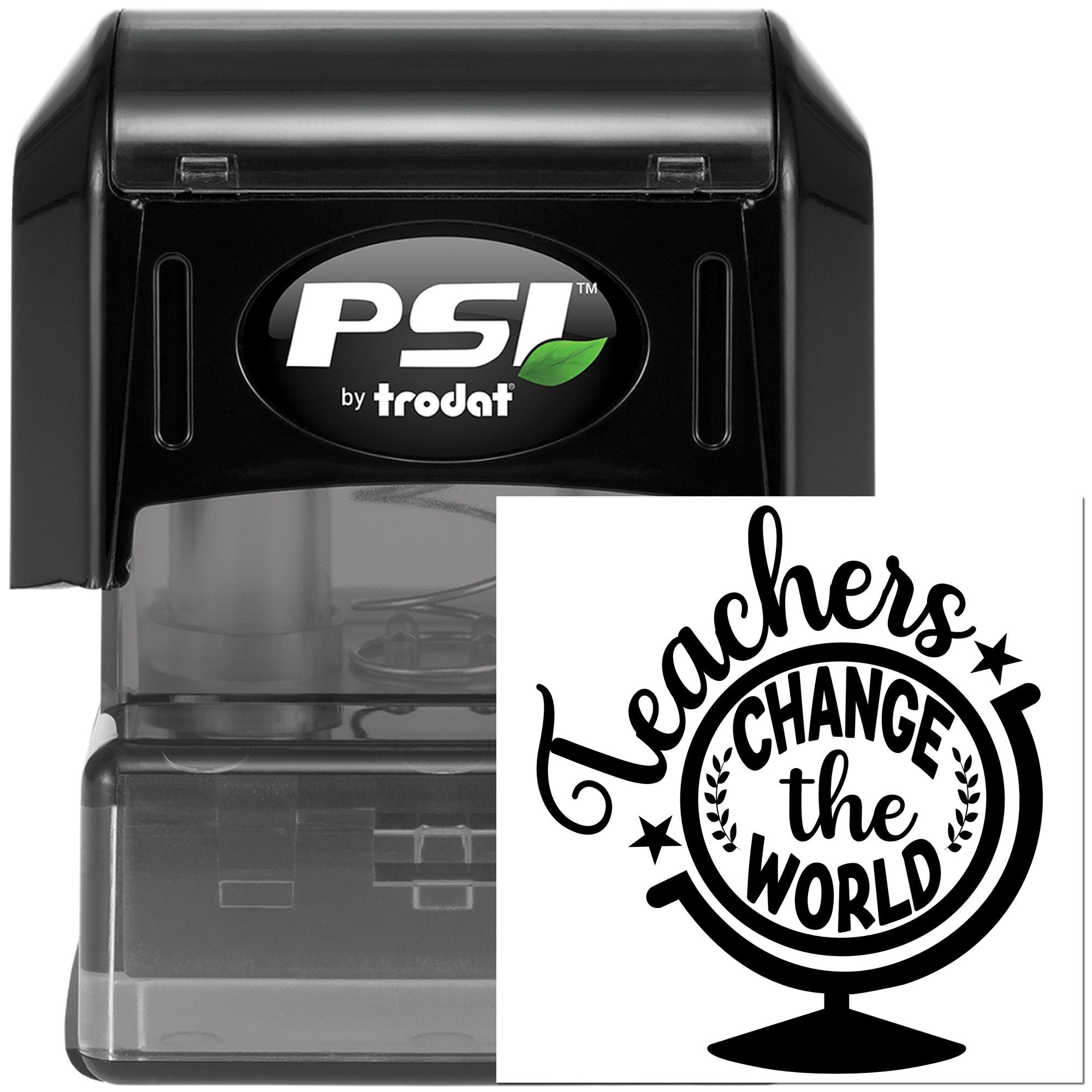 Pre-Inked Teachers Change World Scrapbooking Stamp