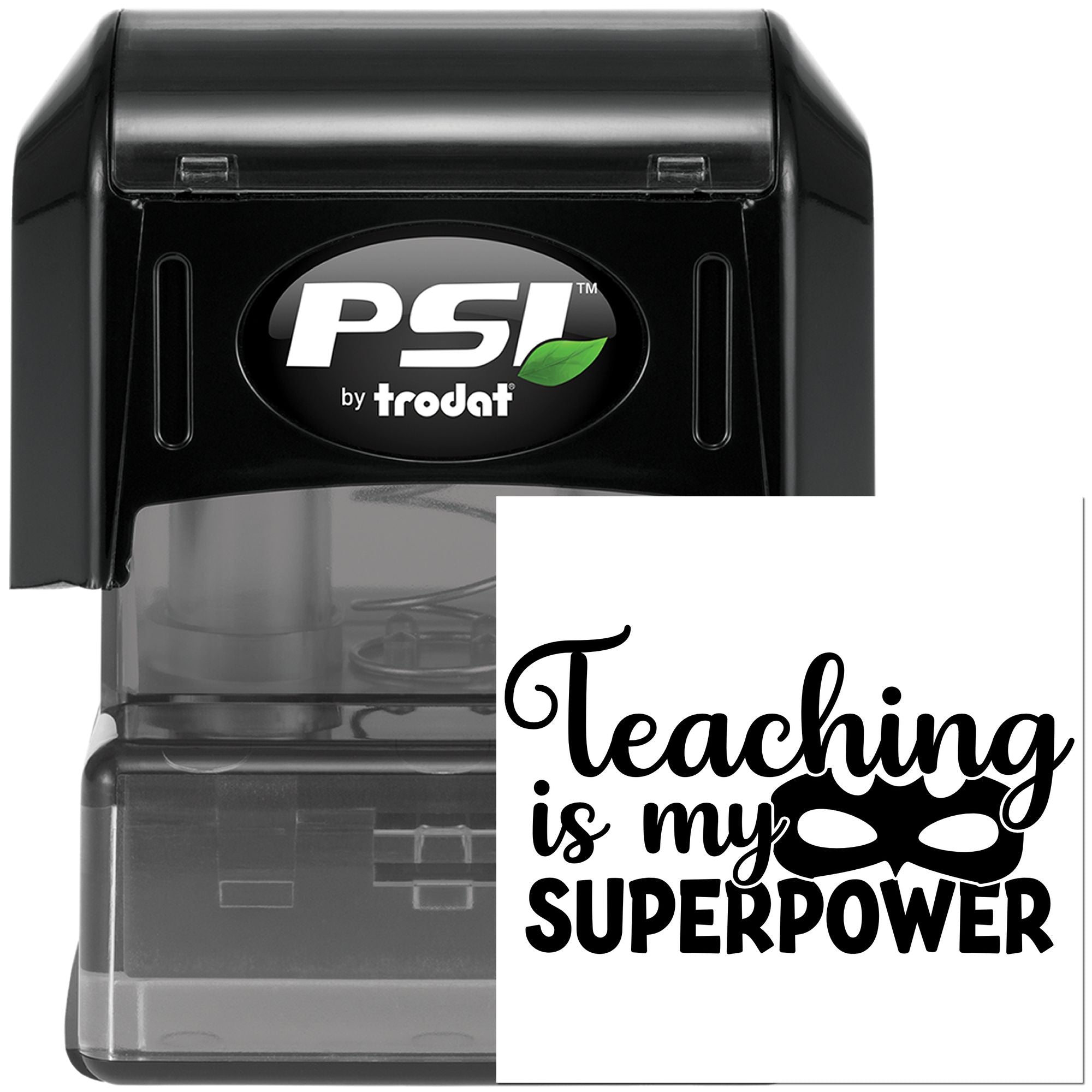 Pre-Inked Teaching Superpower Mask Handcraft Stamp