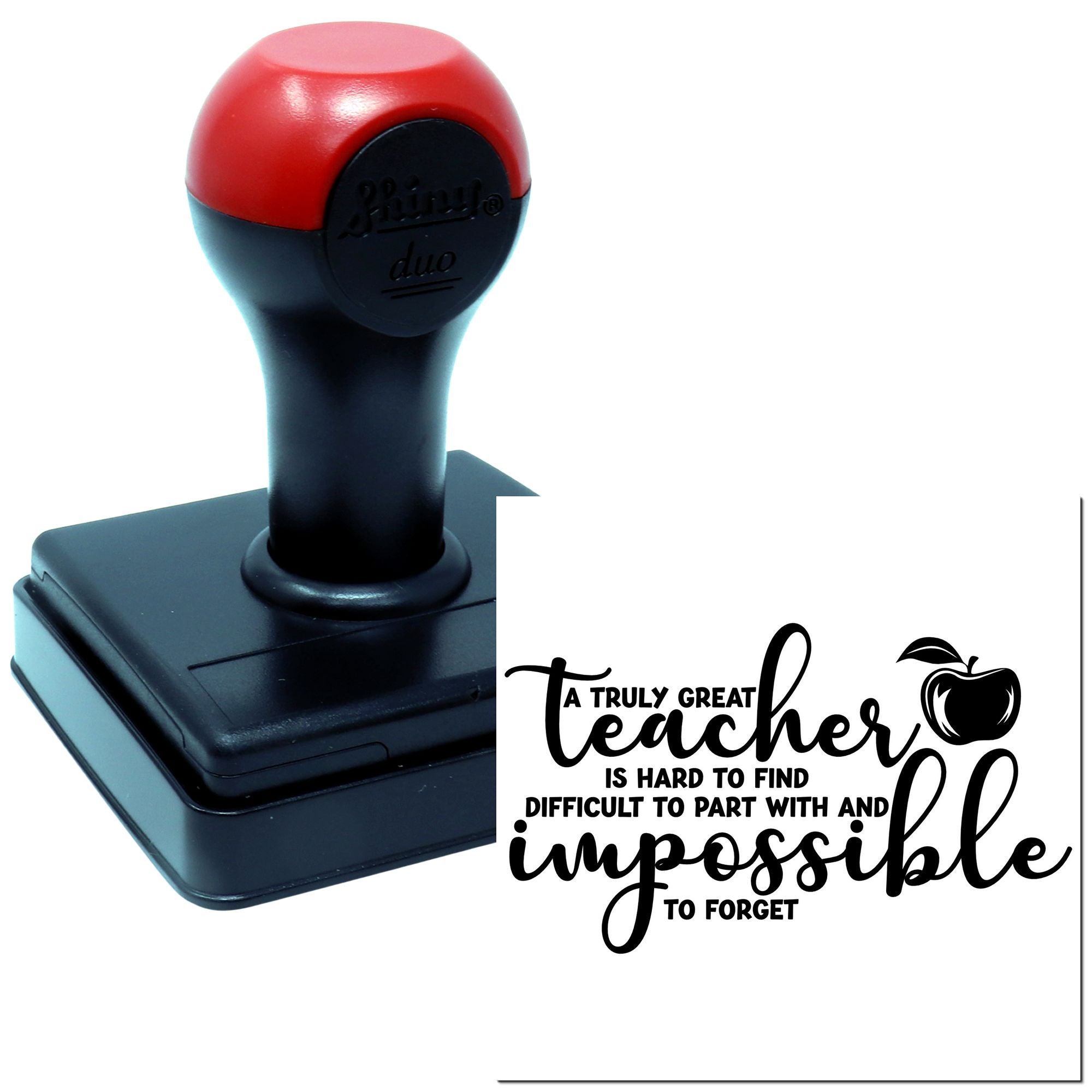 Duo Great Teacher Impossible To Forget Hand Stamp