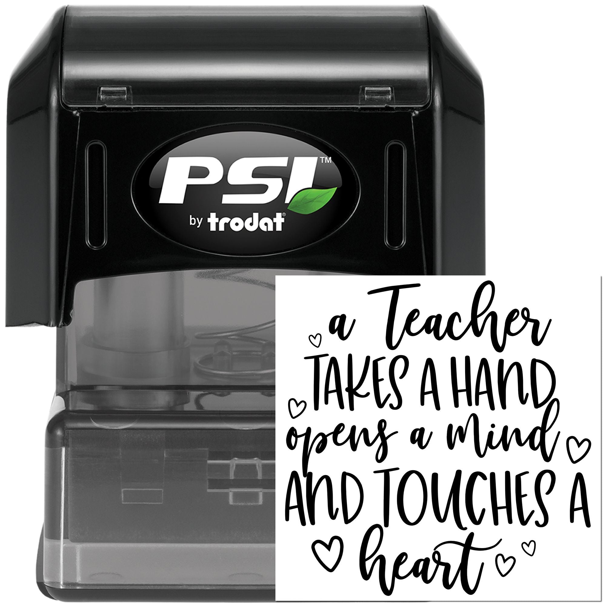 Pre-Inked Inspiring Teacher Quote Paper Goods Stamp