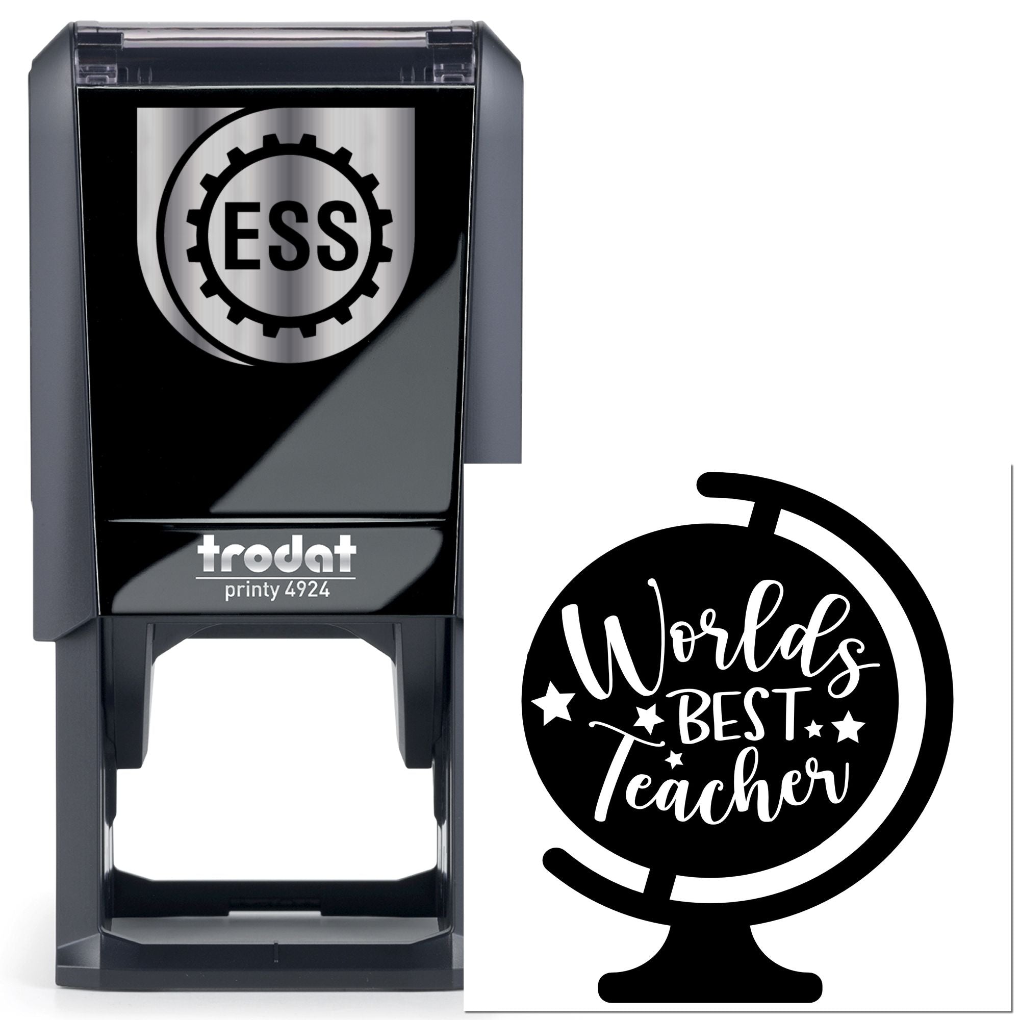 Self-Inking Global Teacher Mini Card Stamp