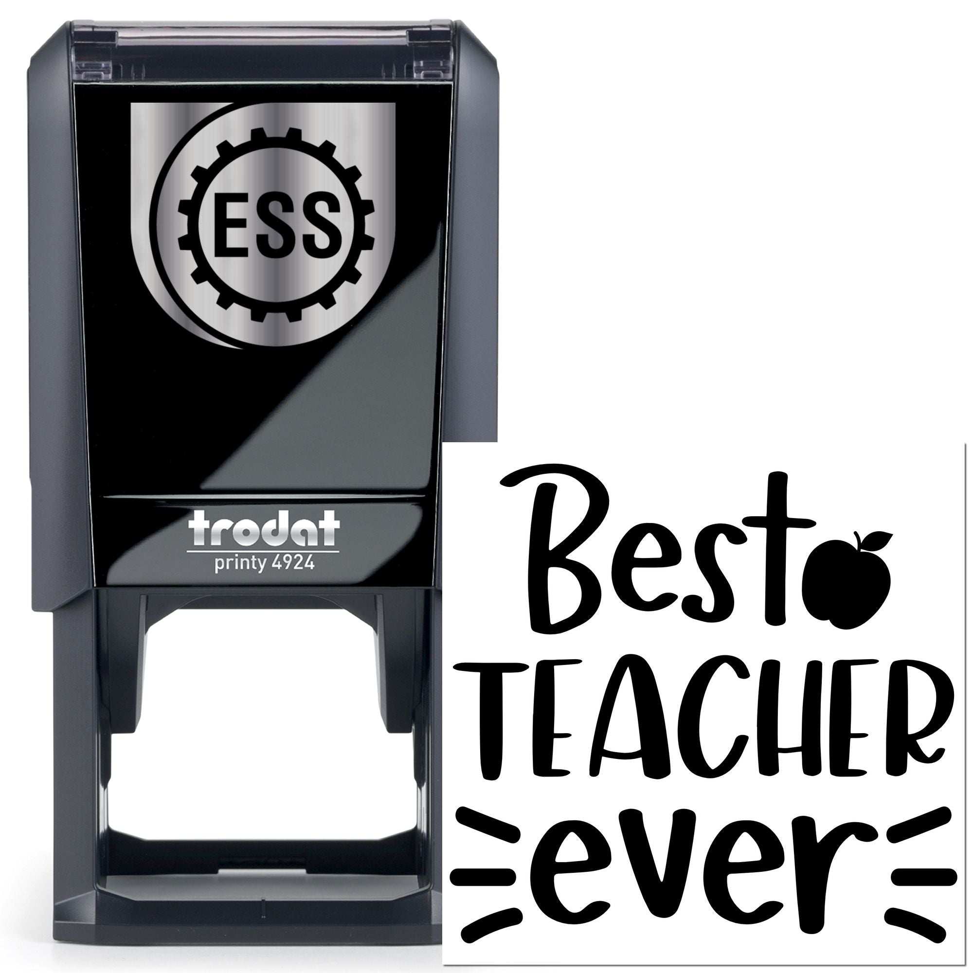 Self-Inking Best Teacher Postcard Stamp