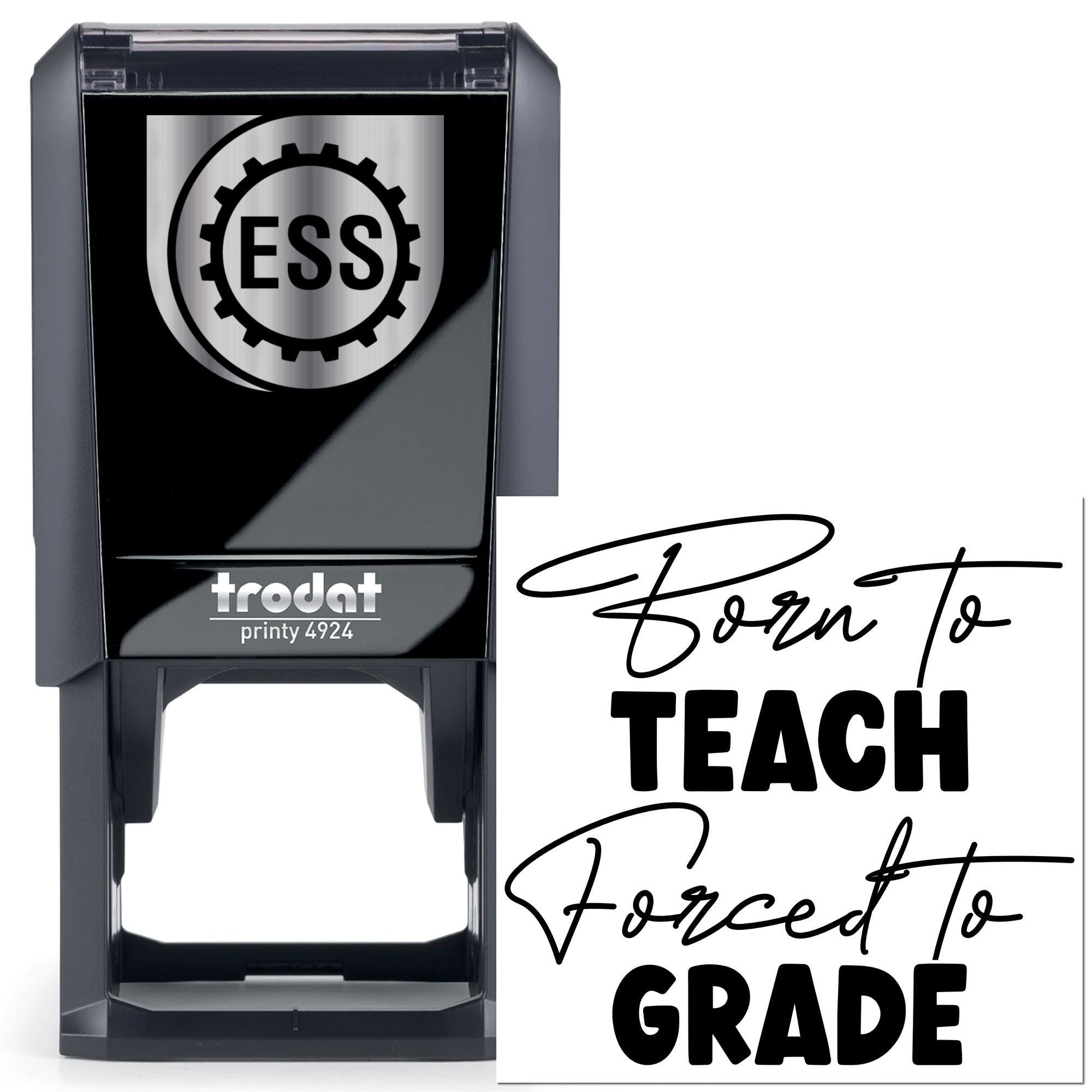 Self-Inking Teacher Burnout Scrapbook Stamp