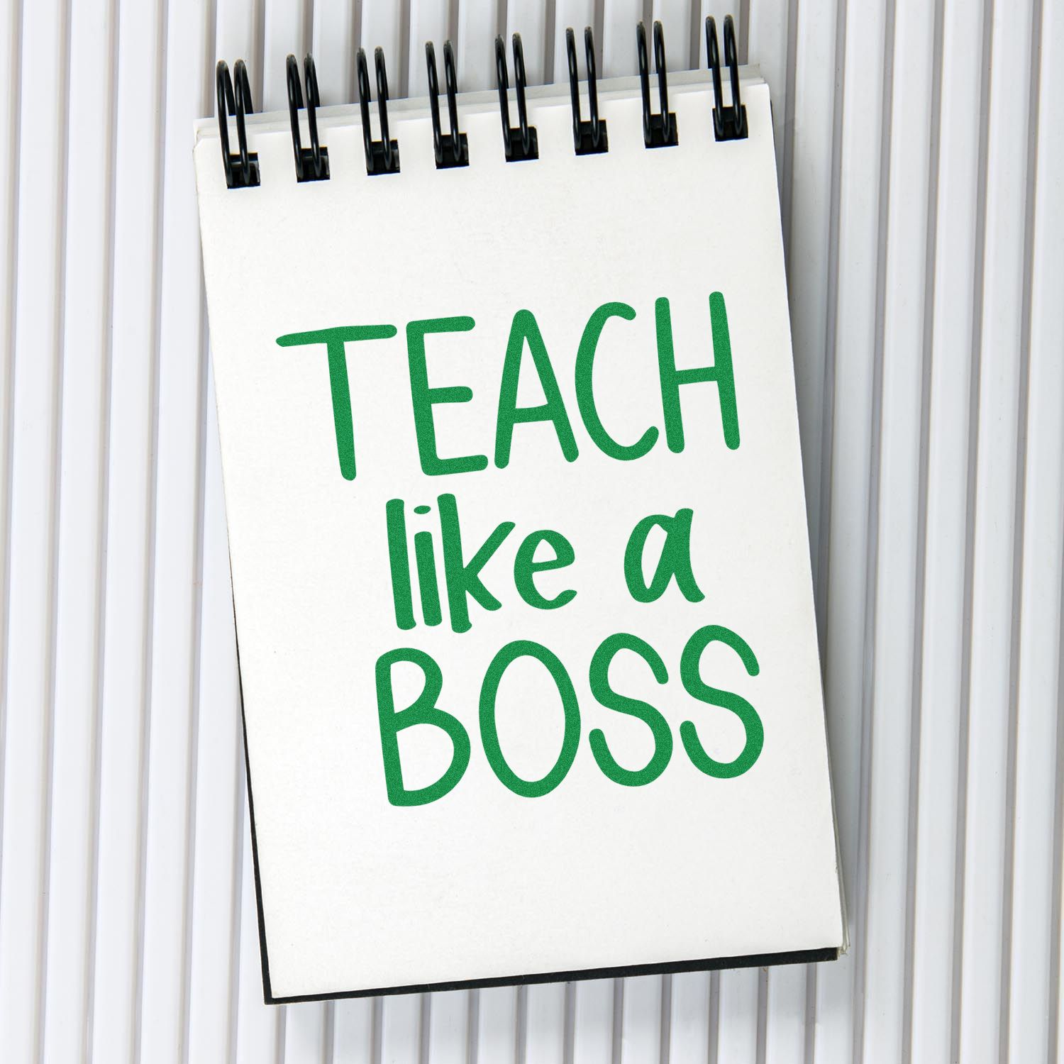 Boss Teacher Mode Crafting Rubber Stamp