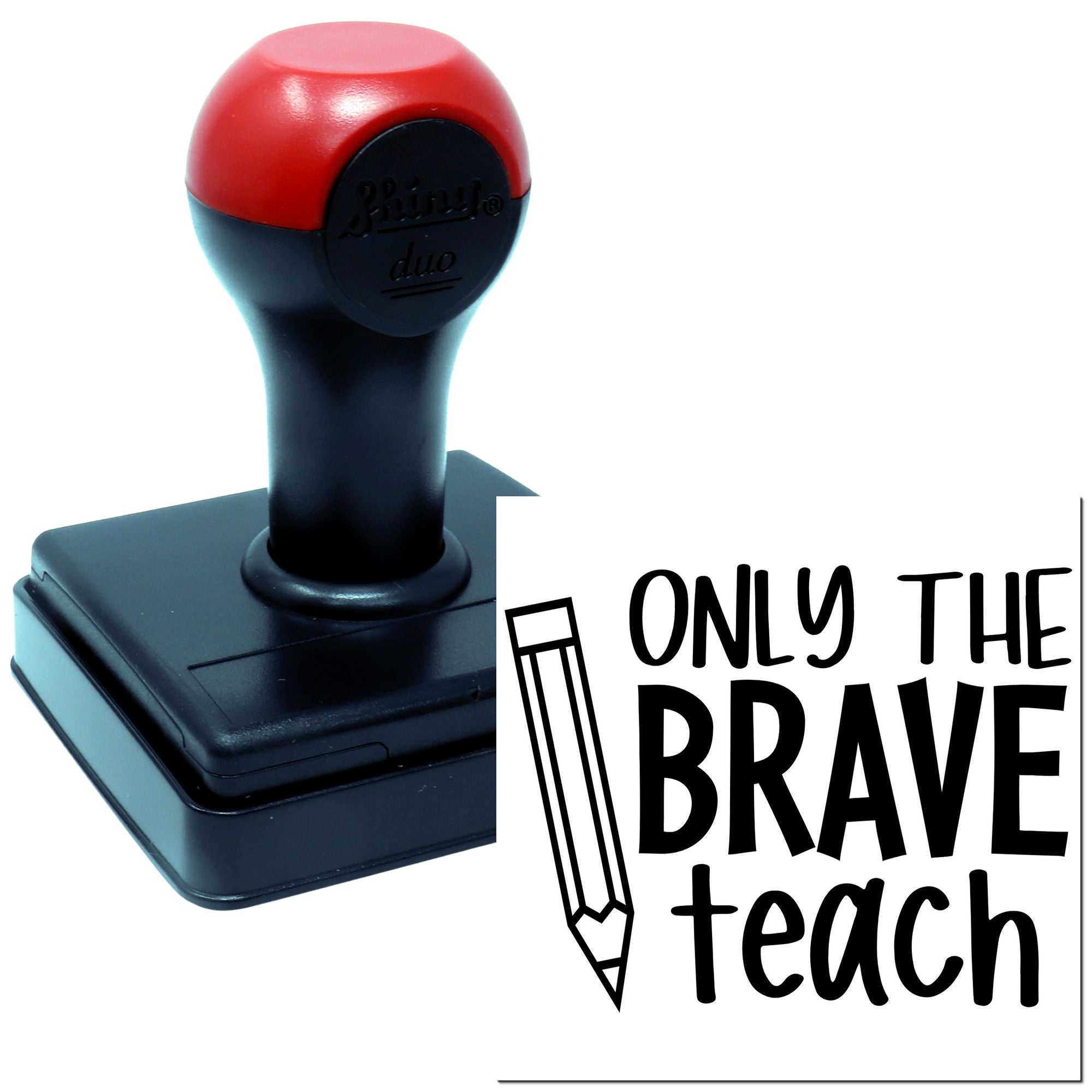 Duo Brave Teachers Inspire With Pencil Hand Stamp