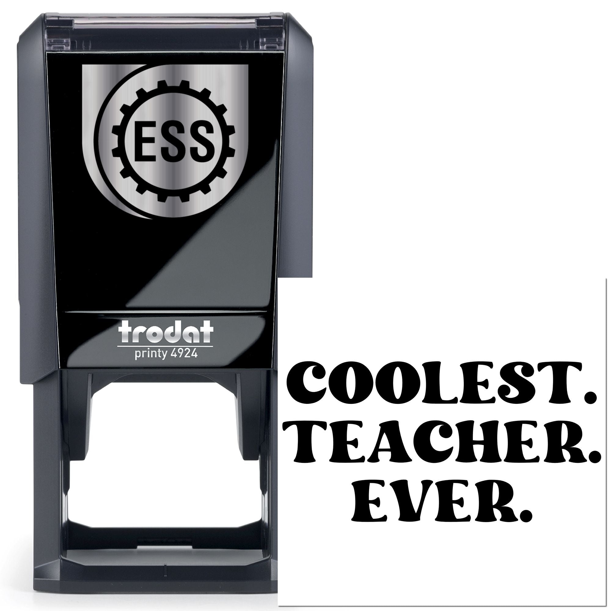 Self-Inking Coolest Teacher Papercraft Stamp
