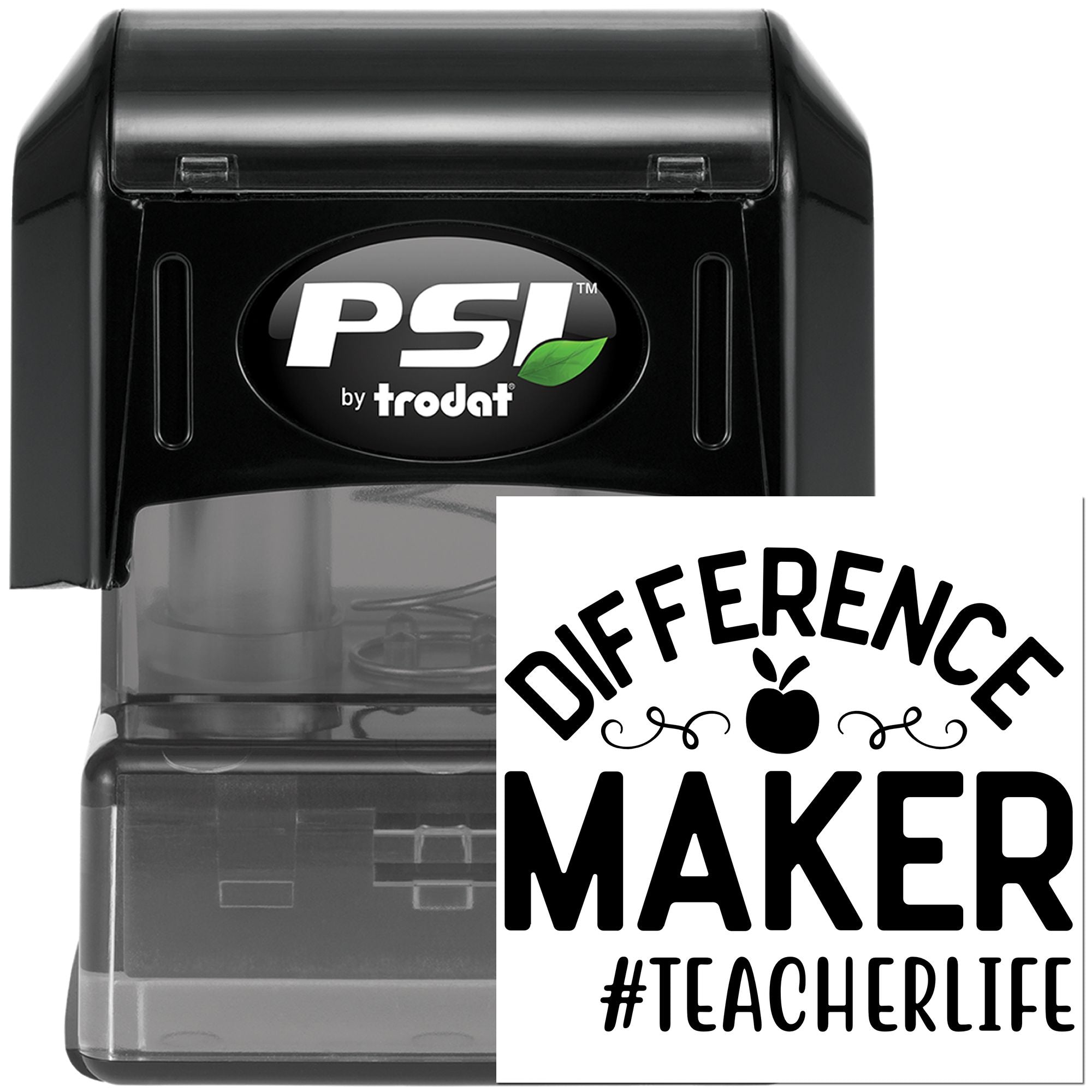 Pre-Inked Difference Maker Teacher Paper Craft Stamp